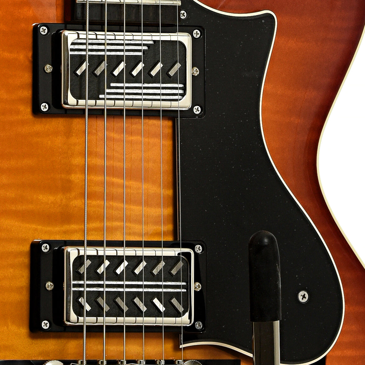 PIckups of Collings 620 SM LC Hollowbody Electric Guitar, Dark Cherry Sunburst