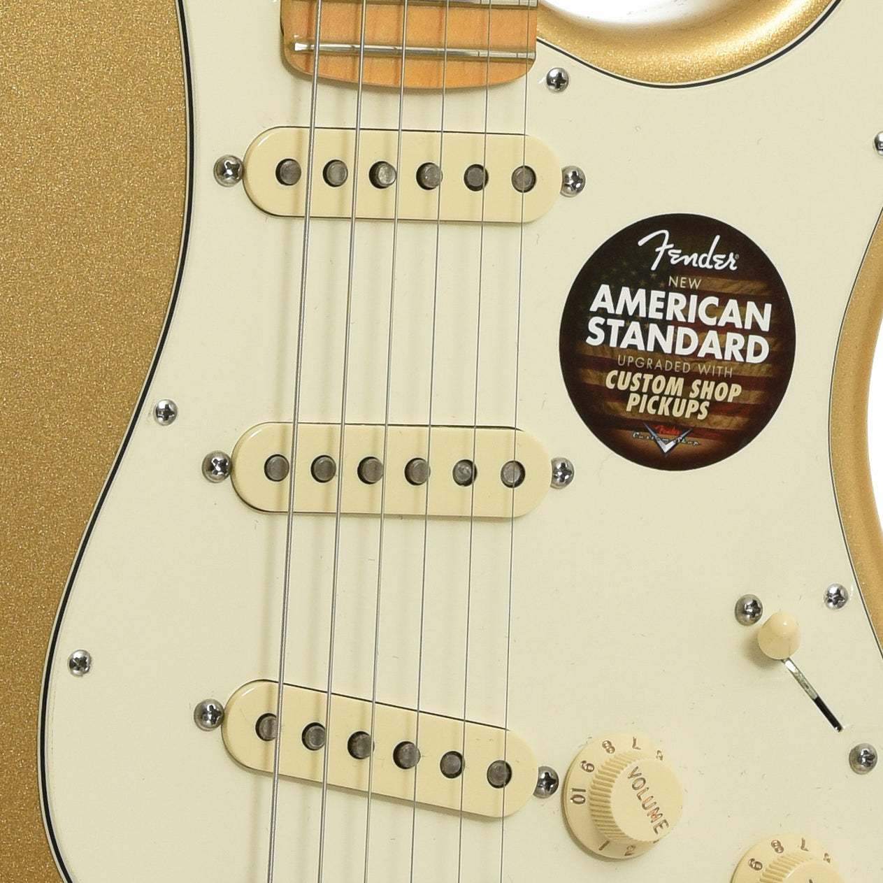 Pickups of Fender FSR 60th Anniversary American Standard Stratocaster Aztec Gold Electric Guitar 