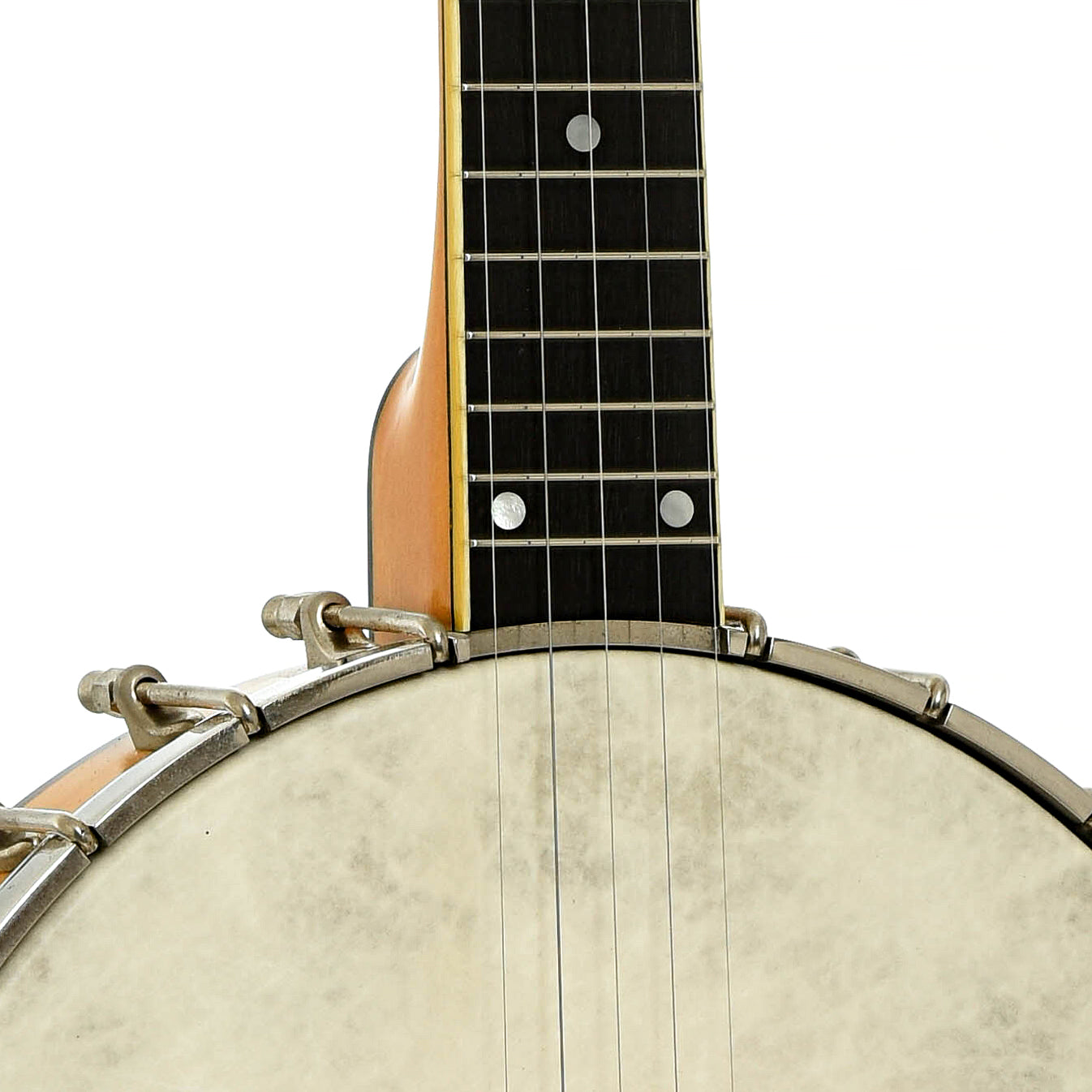 Front neck joint of Bart Reiter Professional Open Back Banjo