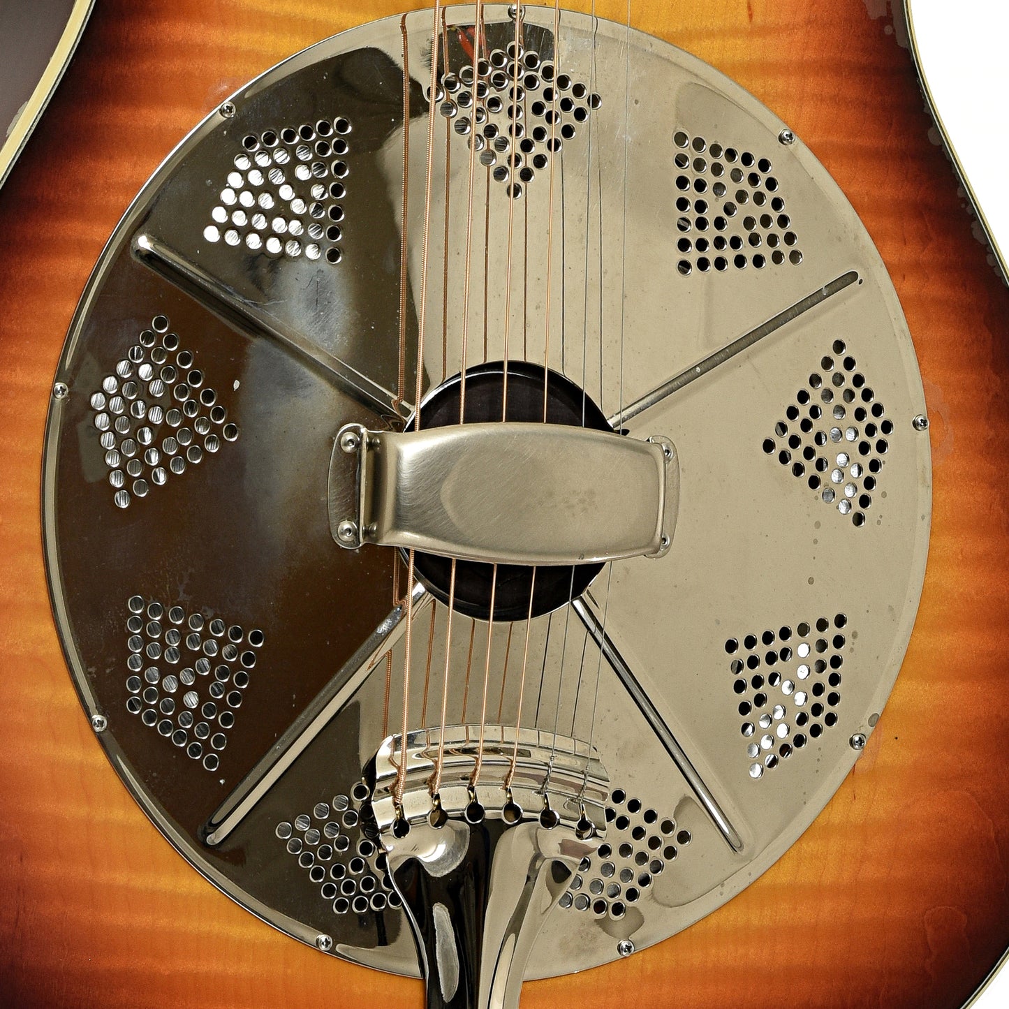 Coverplate of National Estralita Deluxe Roundneck Resonator Guitar