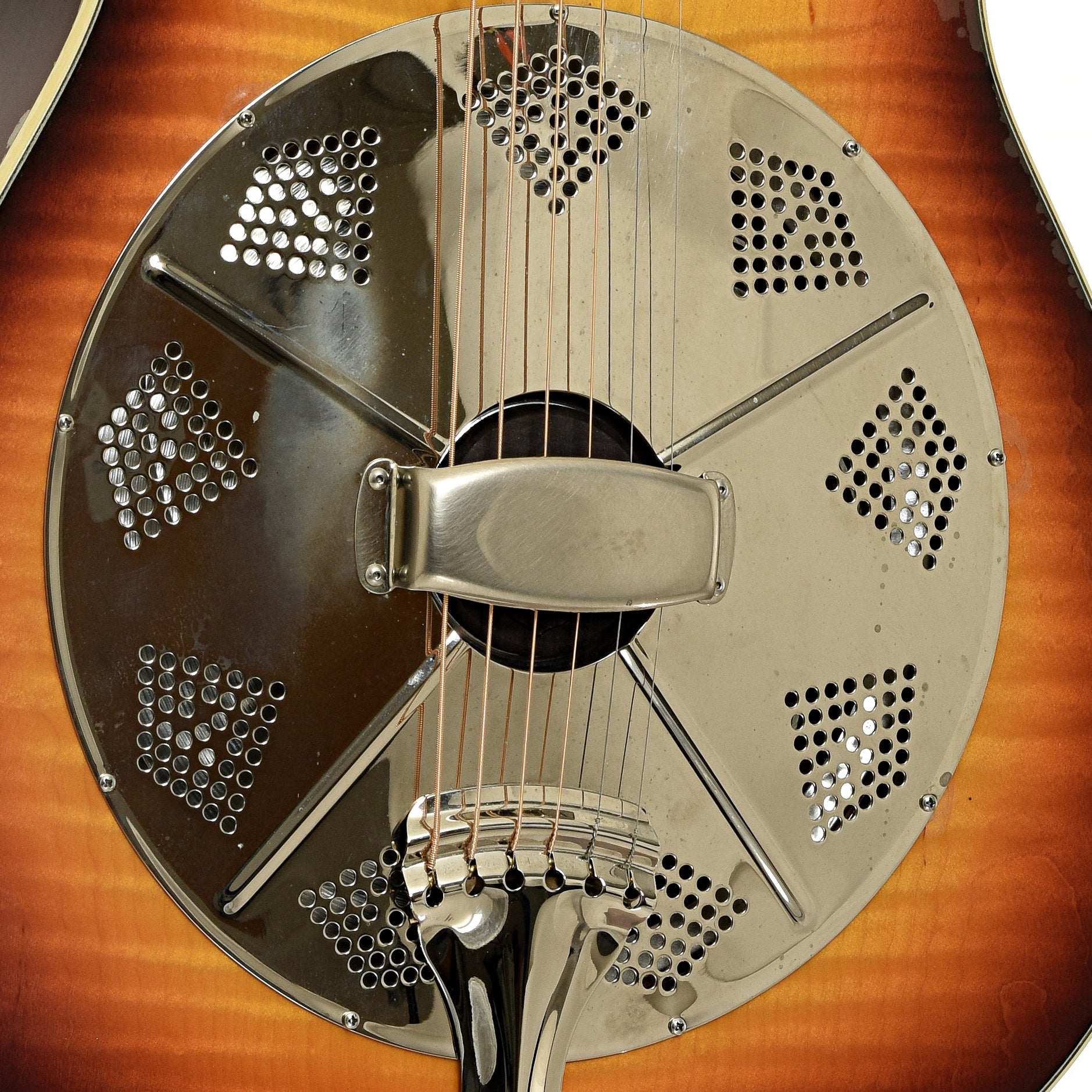Coverplate of National Estralita Deluxe Roundneck Resonator Guitar