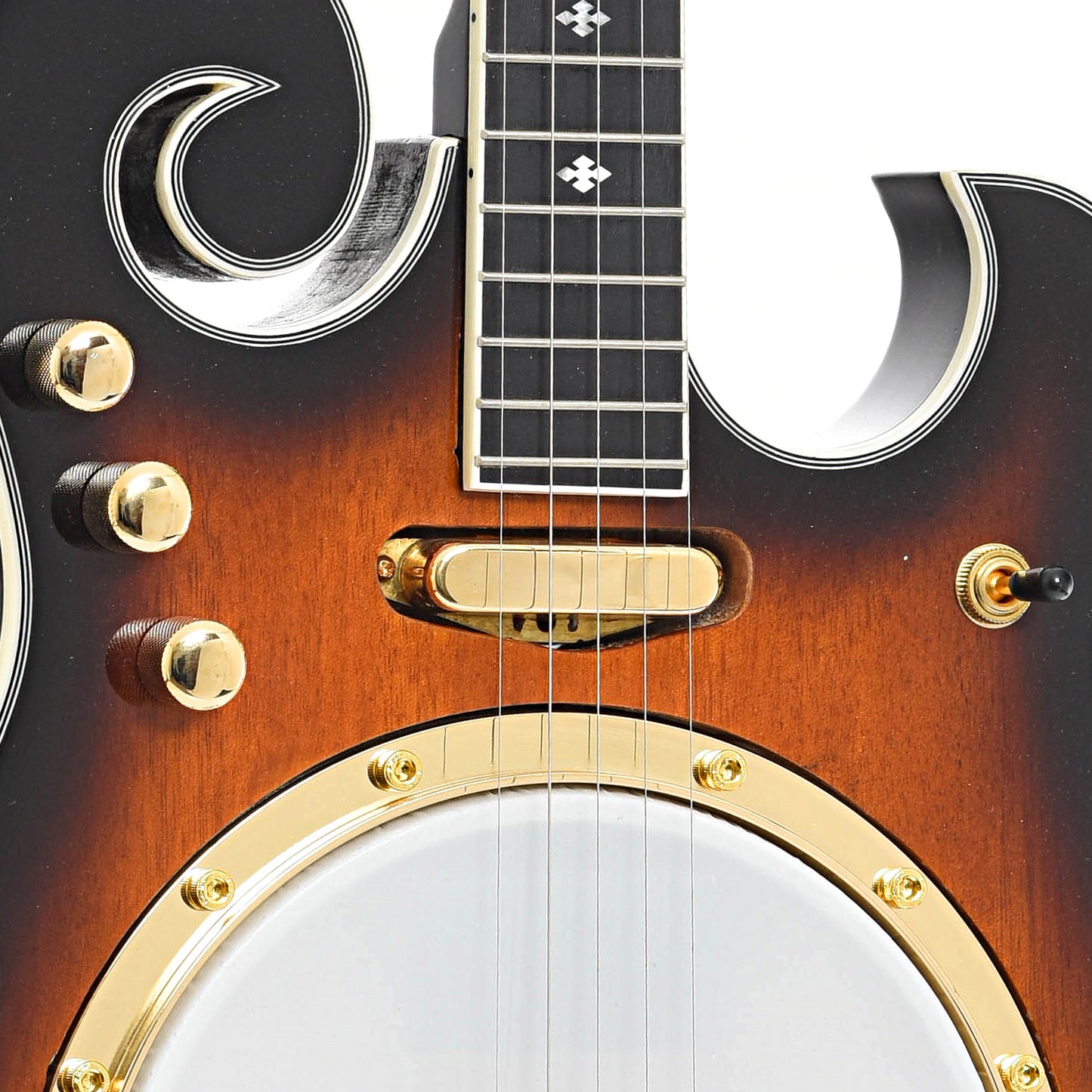 Pickup of Gold Tone EBM-5 Electric 5-String Banjo (recent)