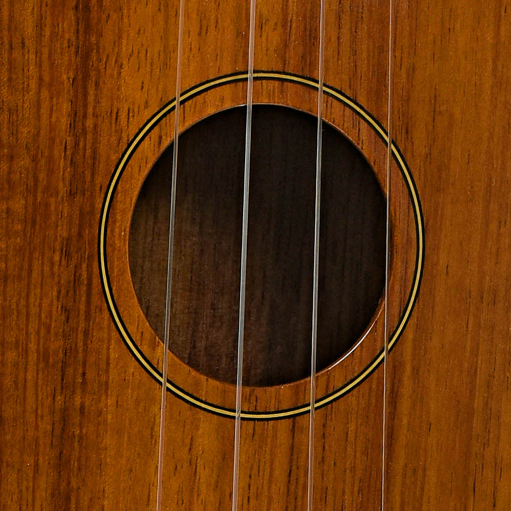 Soundhole of Kiwaya Eco Series KS-5 Koa Soprano Ukulele