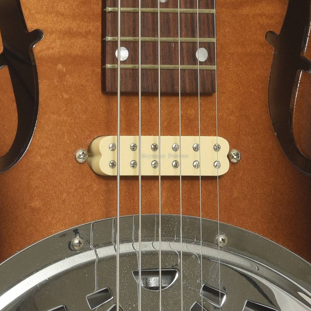pickup of Dobro F-60 Roundneck Resonator Guitar 
