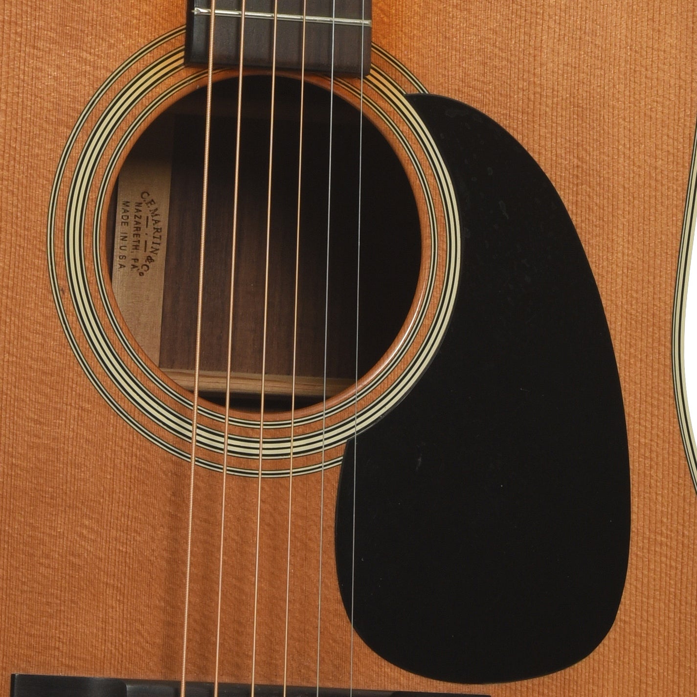 Soundhole odf Martin D-28 Acoustic Guitar 