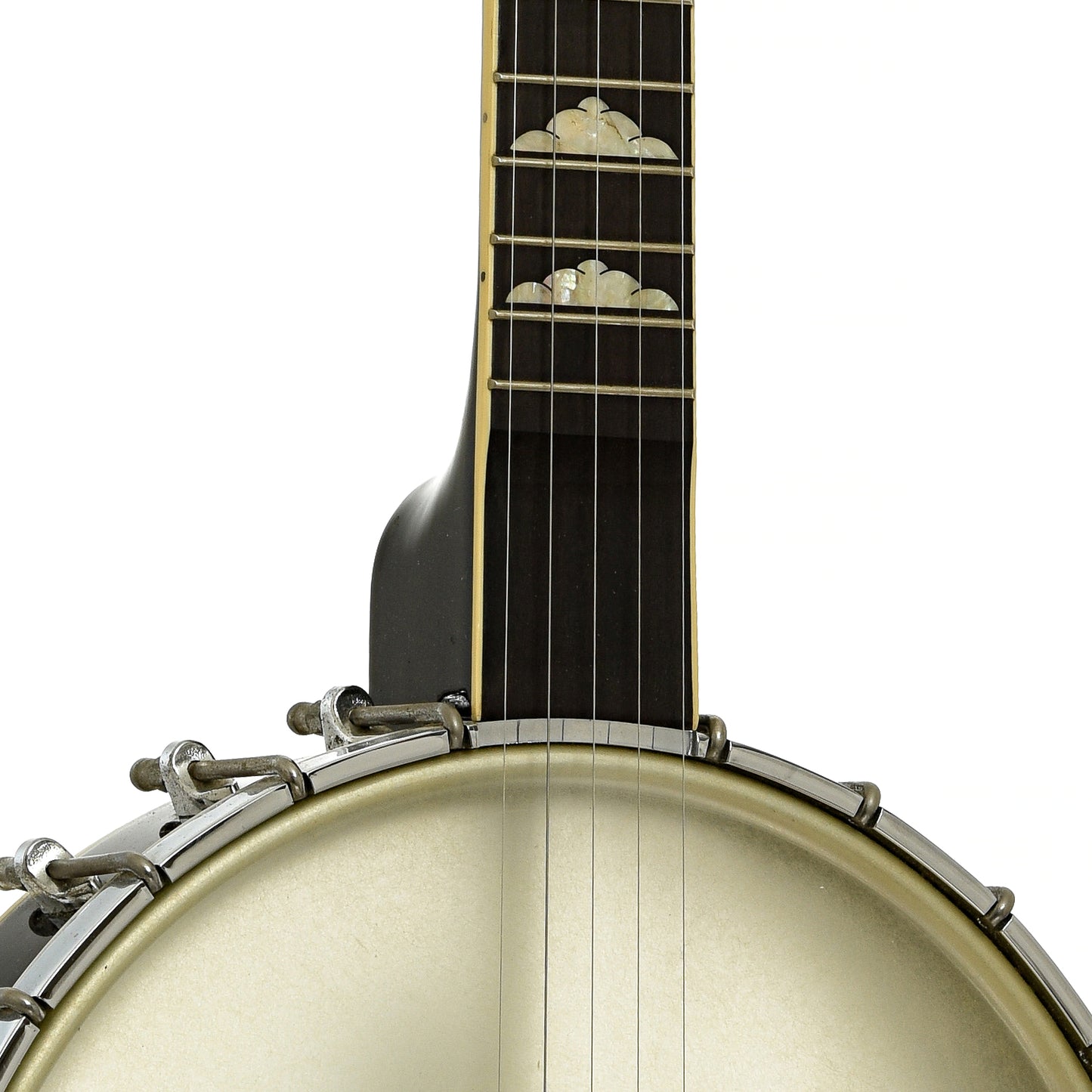 Front neck joint of Gold Tone WL-250 Whyte Laydie Open Back Banjo