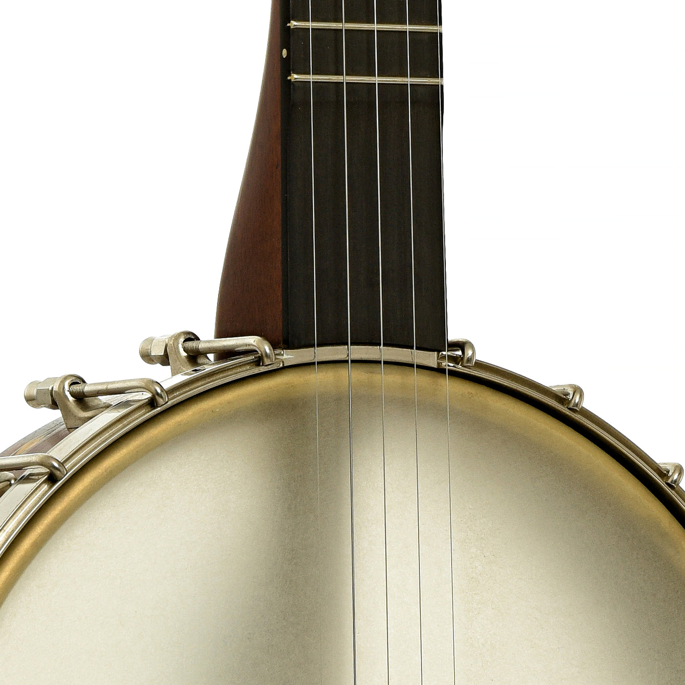 Front neck joint of Cedar Mountain A1V Appalachian Open Back Banjo