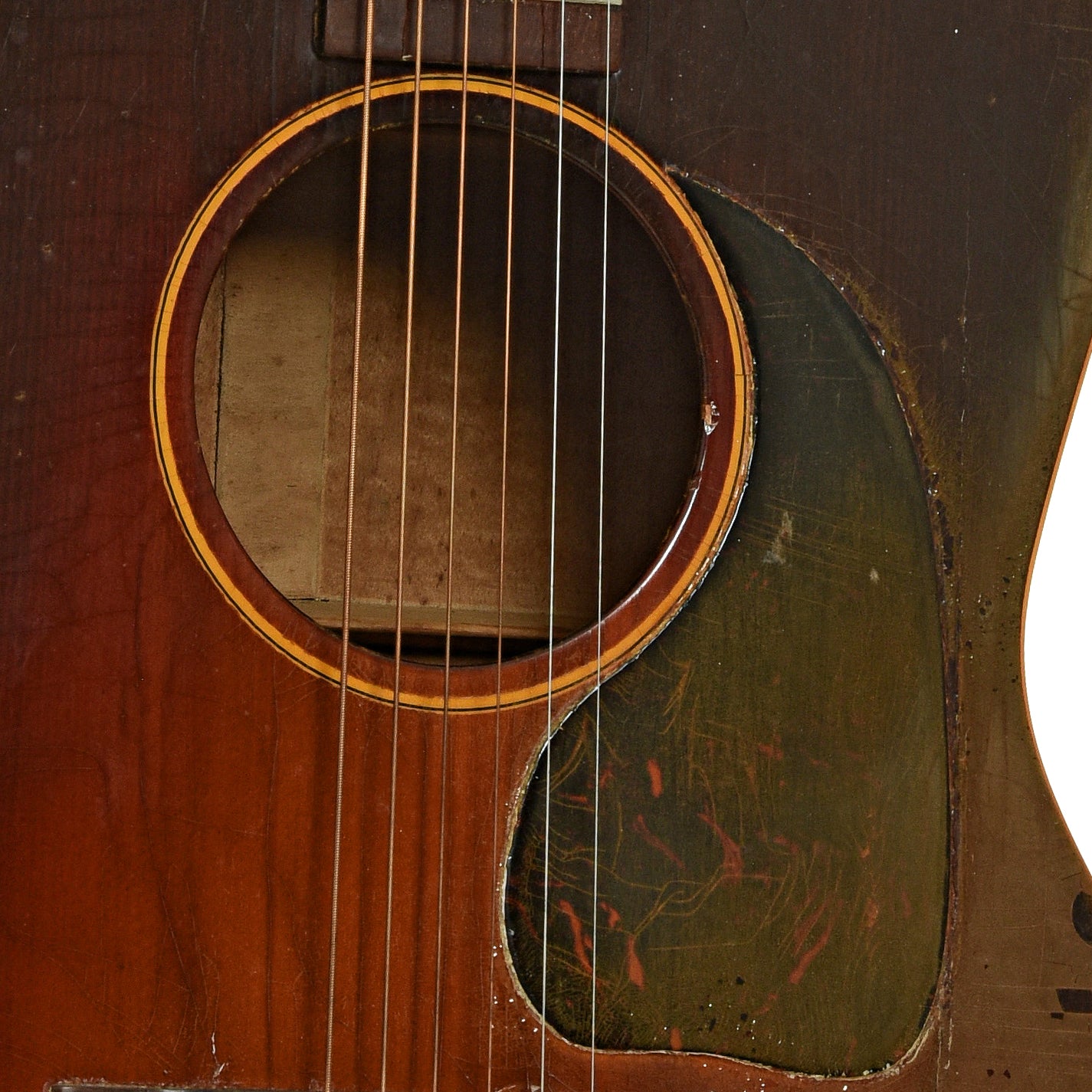 Soundhole of Gibson LG-2 Banner Maple Acoustic Guitar 