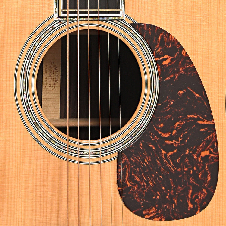 Soundhole and pickguard of Martin D-45 Acoustic Guitar (2000)