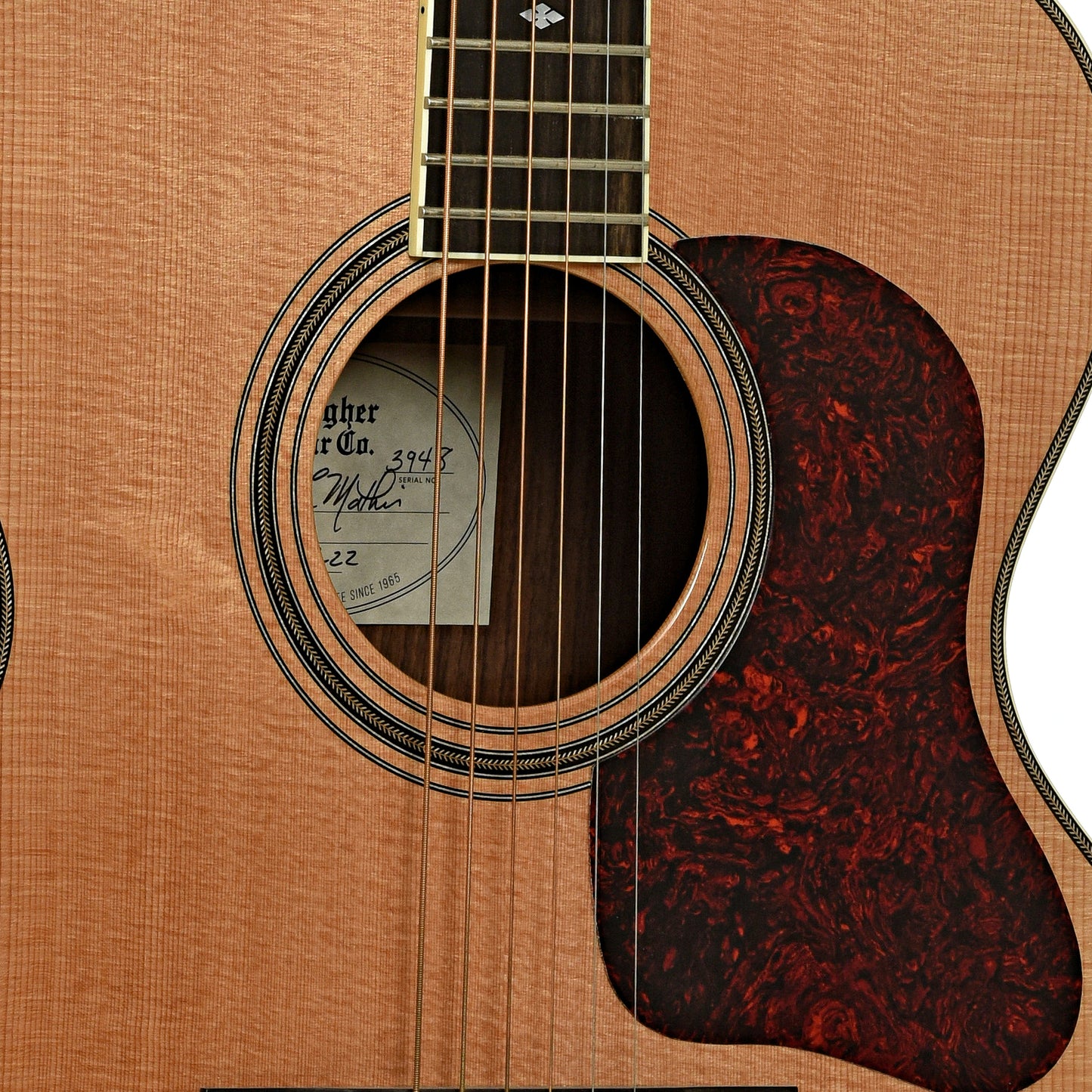 Soundhole of Gallagher Guitar Co. Jumbo 70 Acoustic Guitar