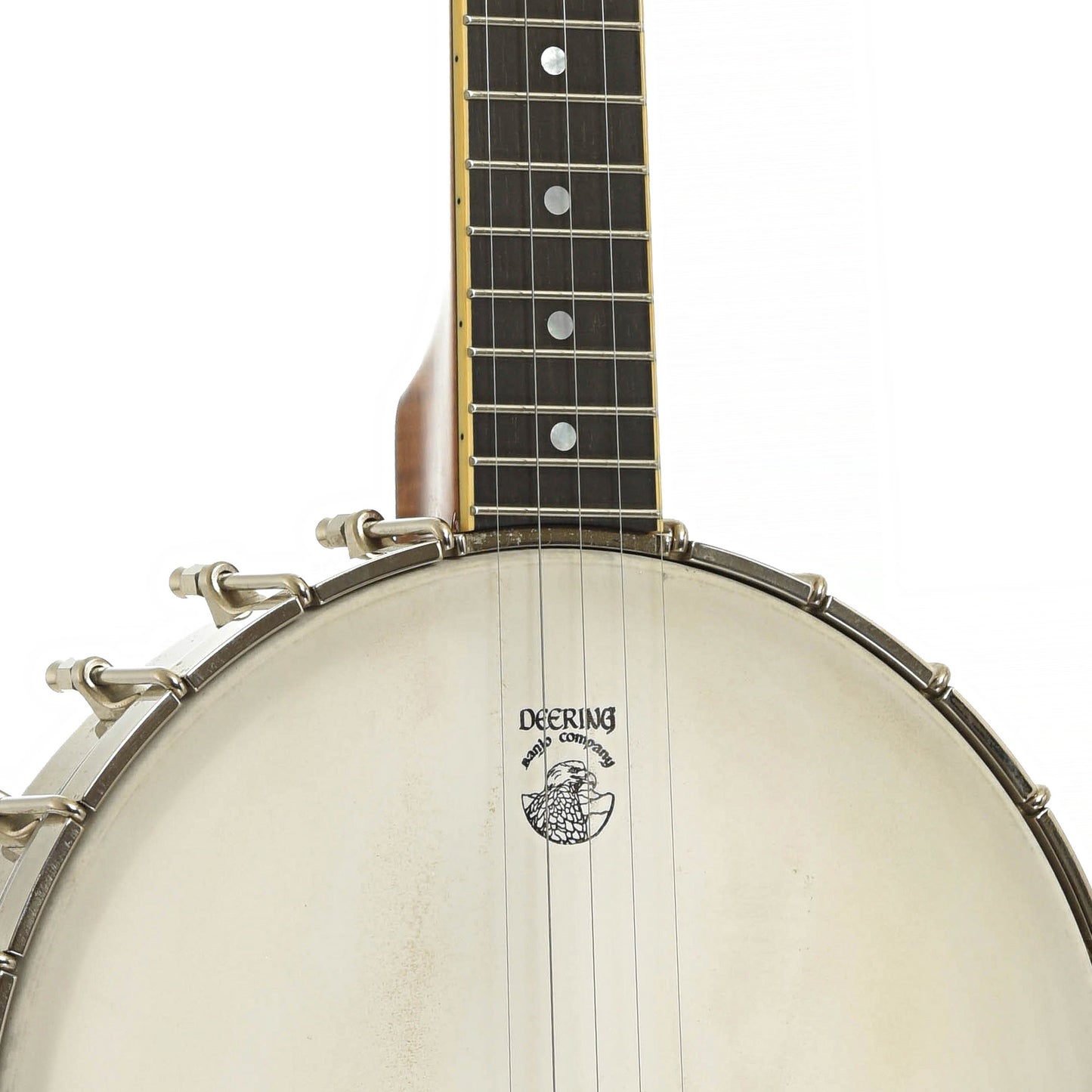 Front neck joint of Deering Vega No. 2 Open Back Banjo