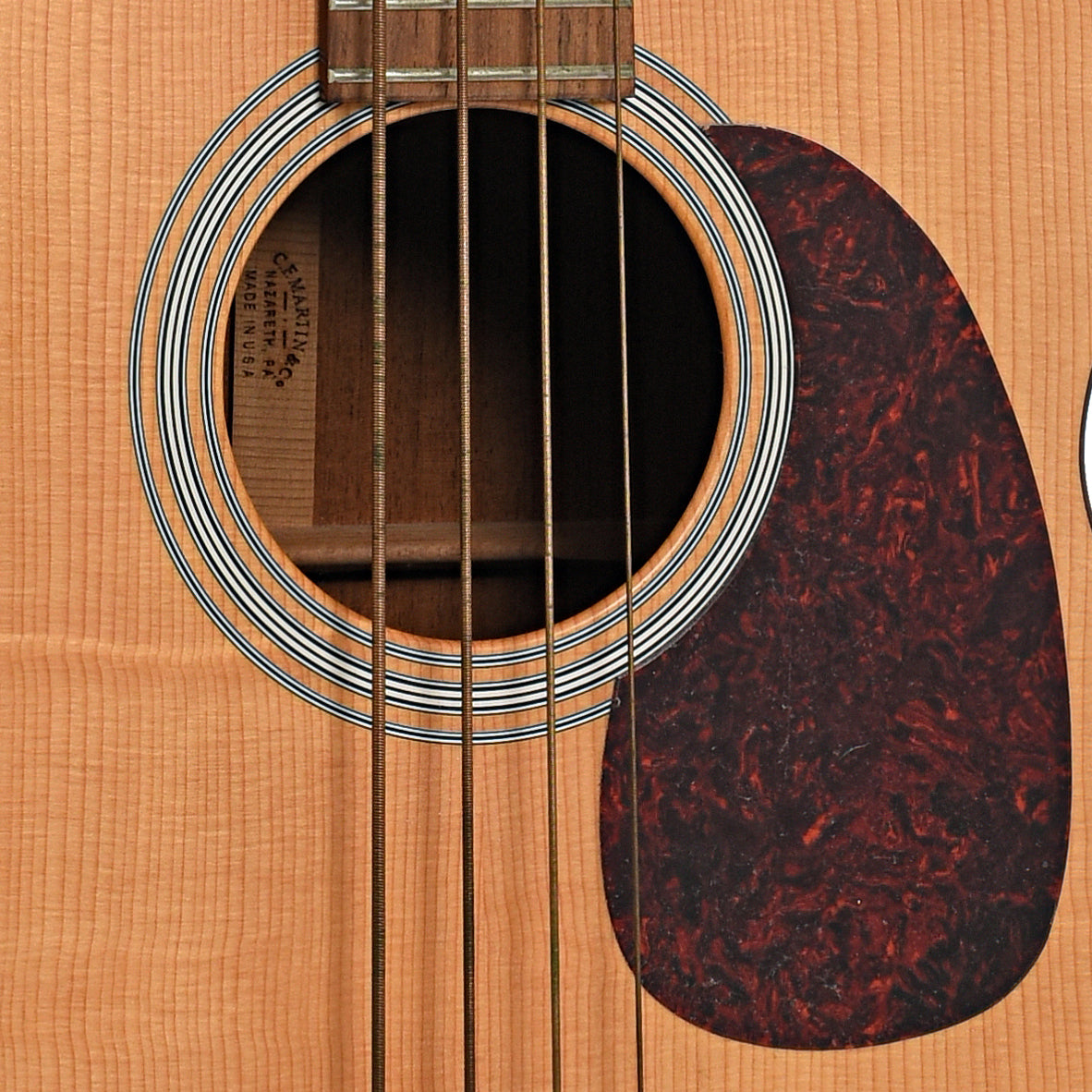Sound hole of Martin B-1E Acoustic-Electric Bass