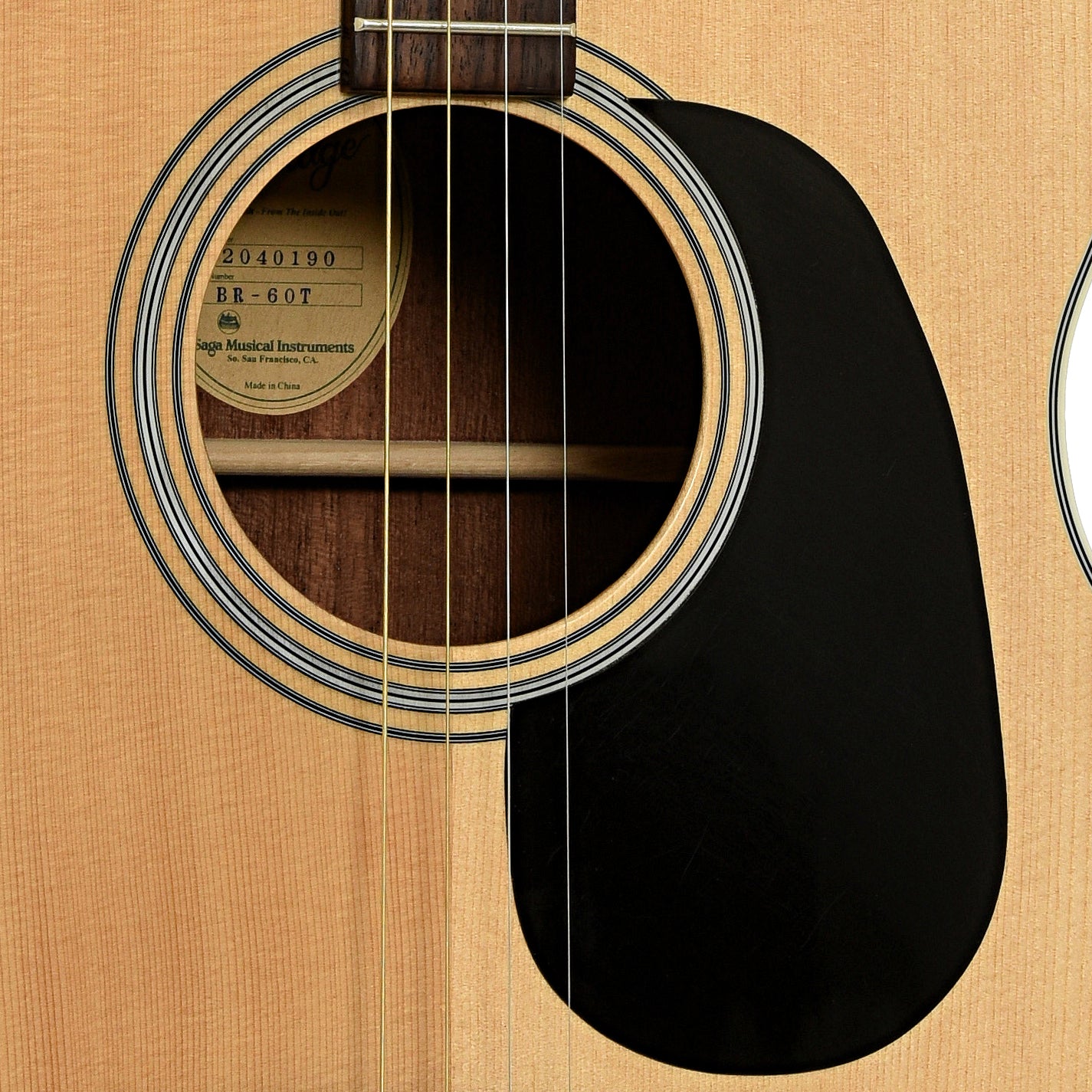 Soundhole of Blueridge BR-60T Tenor Guitar 