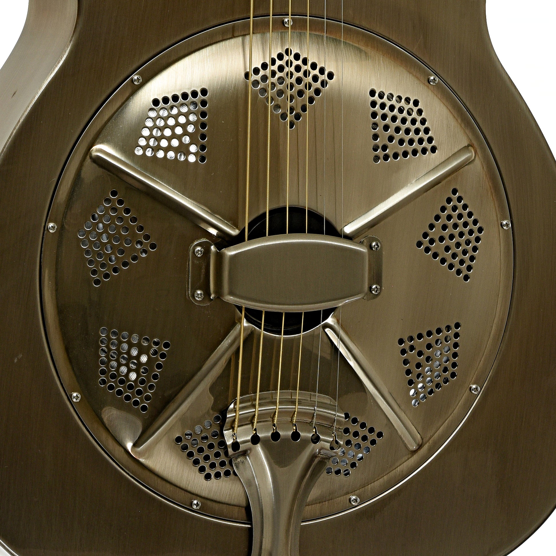 Coverplate of Republic Resolian Relic Nickel Roundneck Resonator Guitar