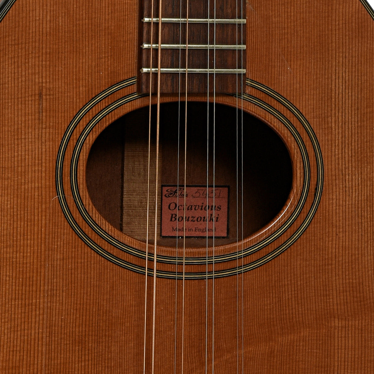 Soundhole of  Fylde Octavious Bouzouki 