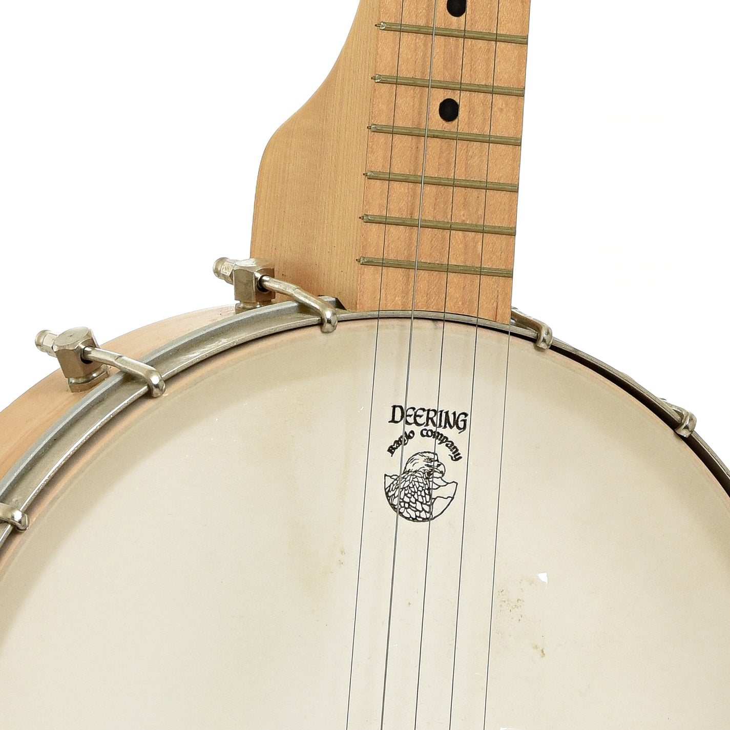 Front neck joint of Deering Goodtime Open Back Banjo 
