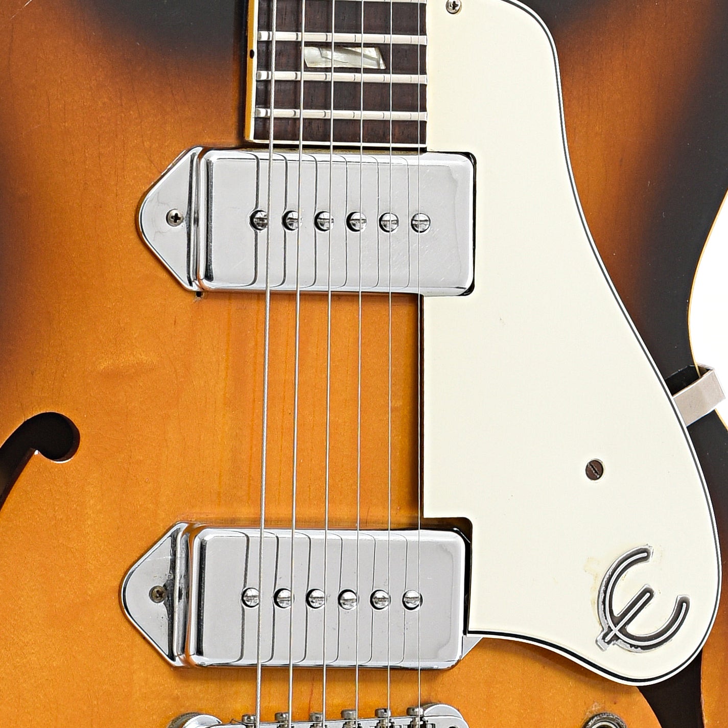 Pickups and pickguard of Epiphone E230TD Casino Hollow Body Electric Guitar (c.1966-69)