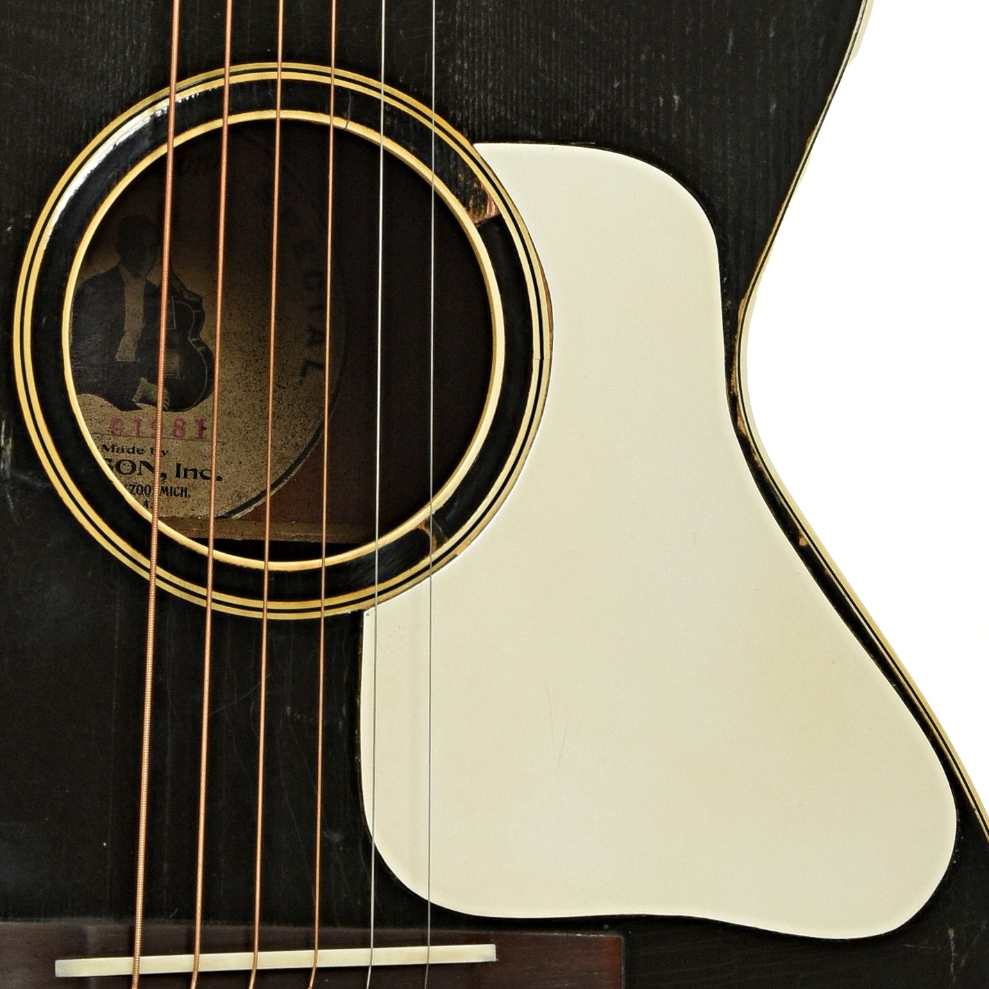 Soundhole of Gibson Nick Lucas Special Acoustic Guitar