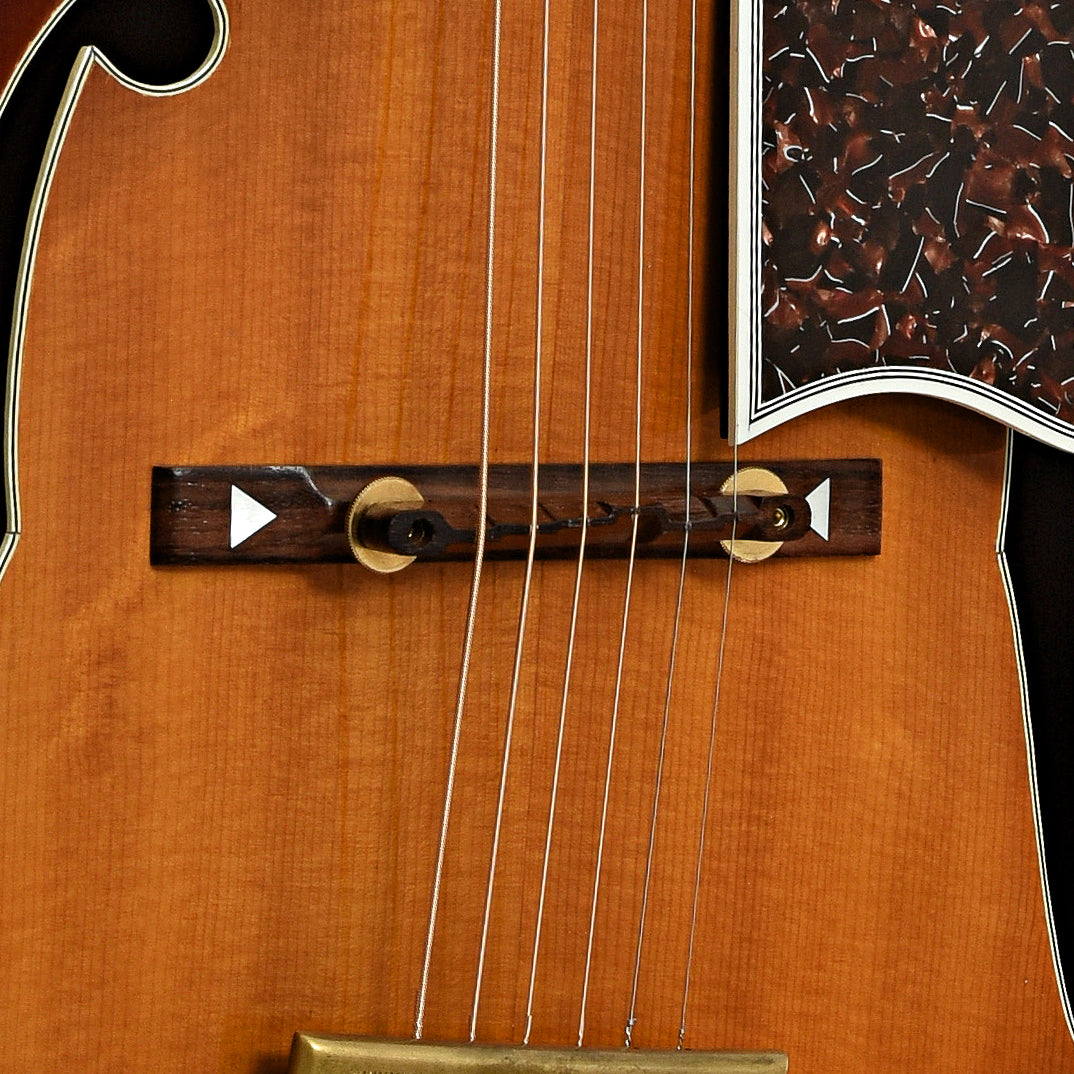 Bridge of Gibson Super 400P Archtop Guitar