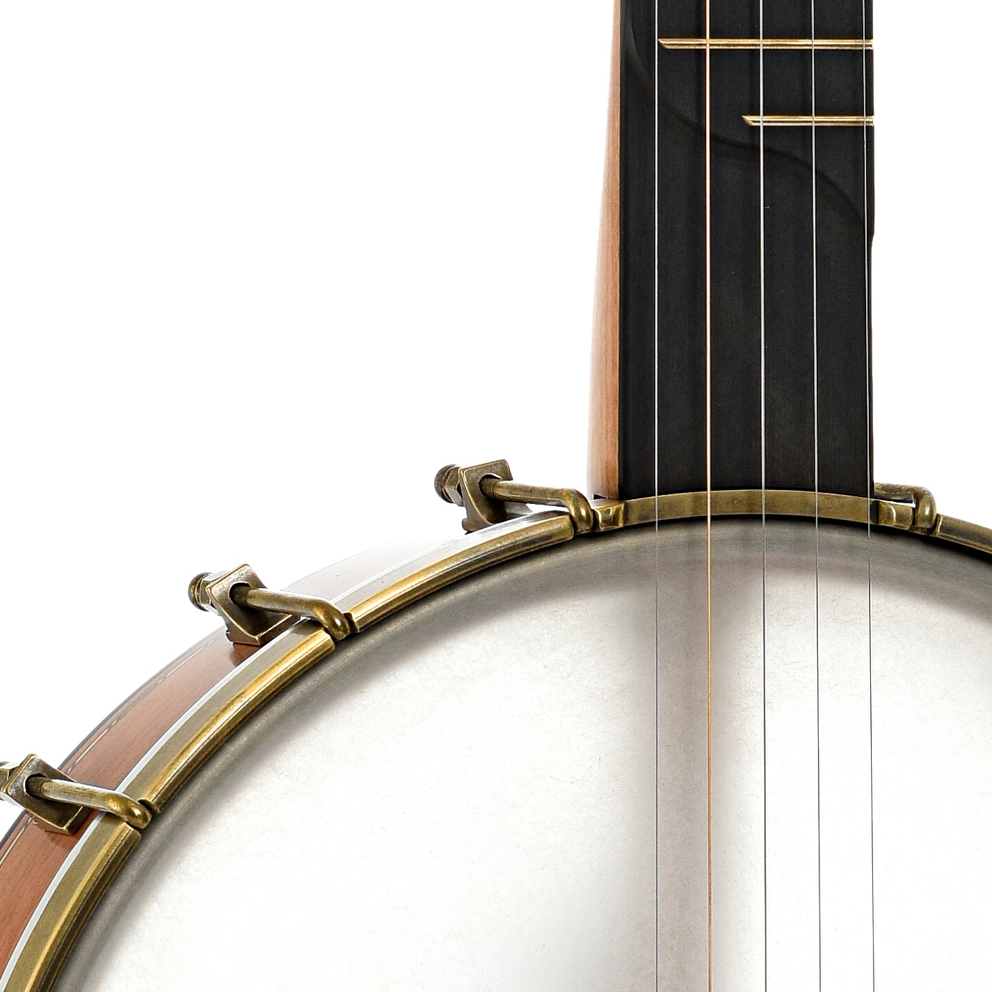 Front body and neck join of Rickard 12" Little Wonder Openback Banjo 