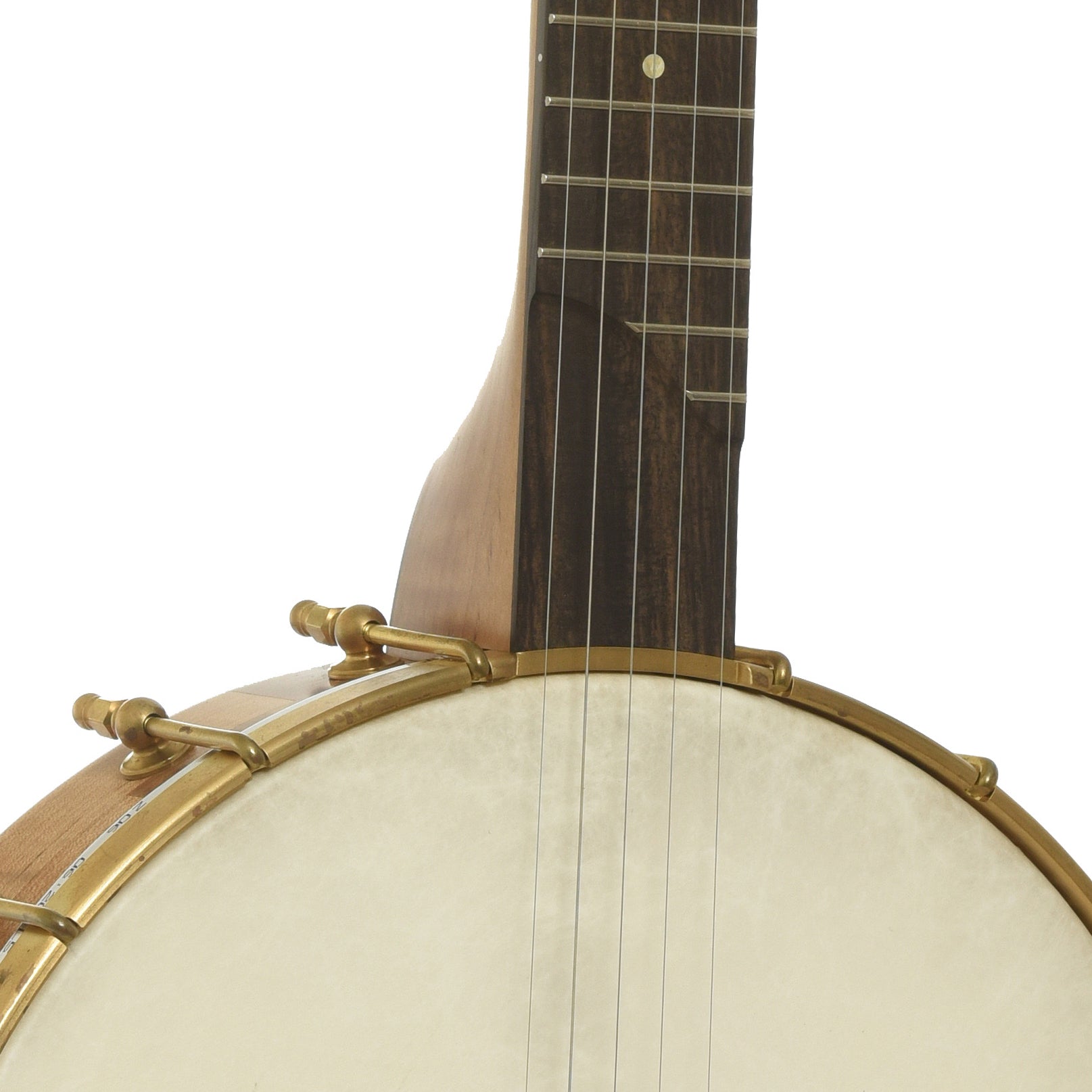 ront neck joint of Ozark Banjo Co. Maple Whyte Laydie 12" Openback Banjo