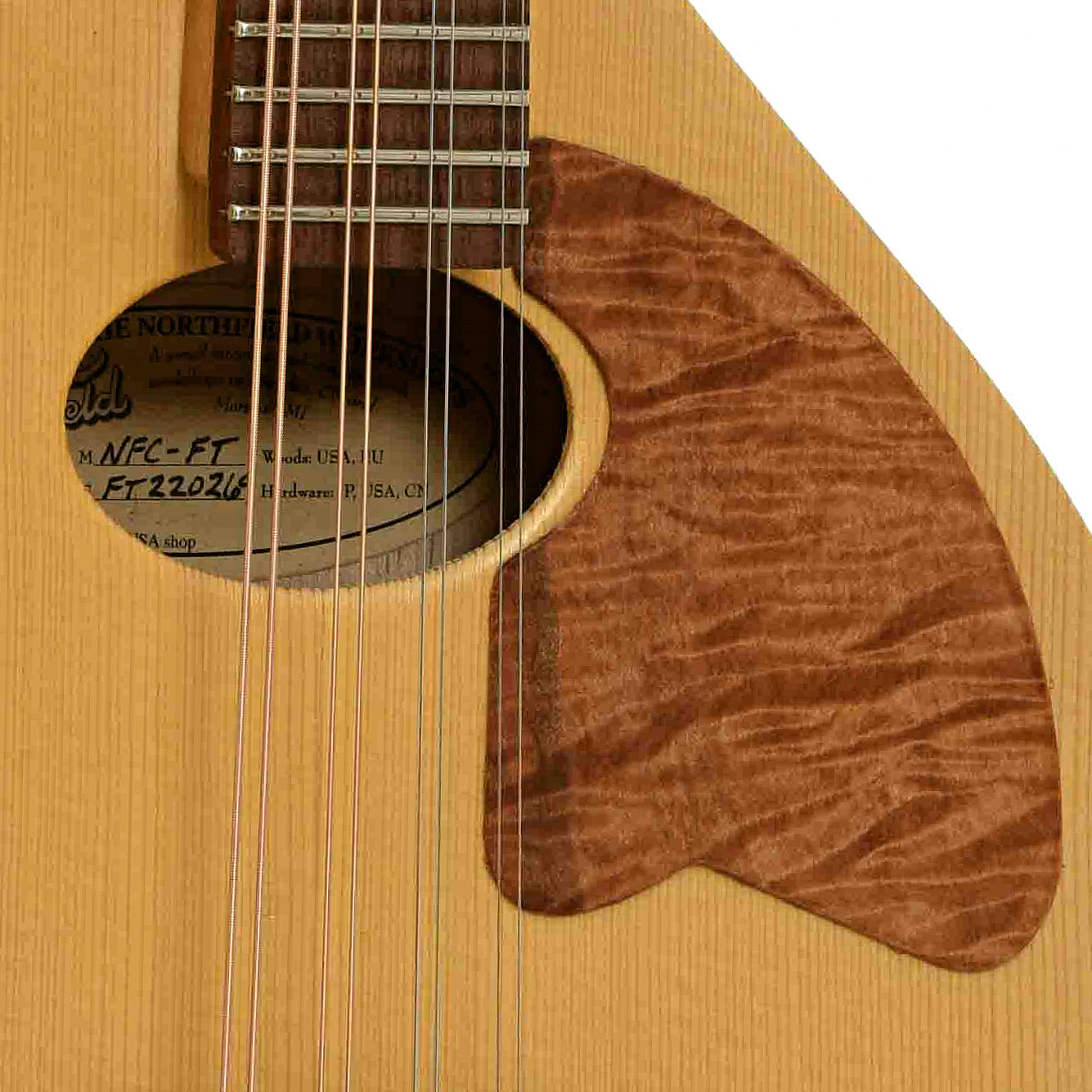 Soundhole of Northfield Workshop Calhoun Mandolin 