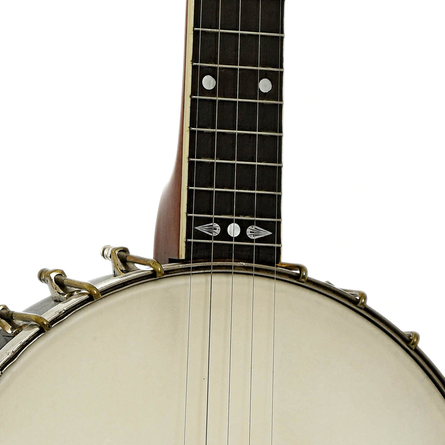 Front neck joint of Fairbanks Imperial Electric No.0 Open Back Banjo