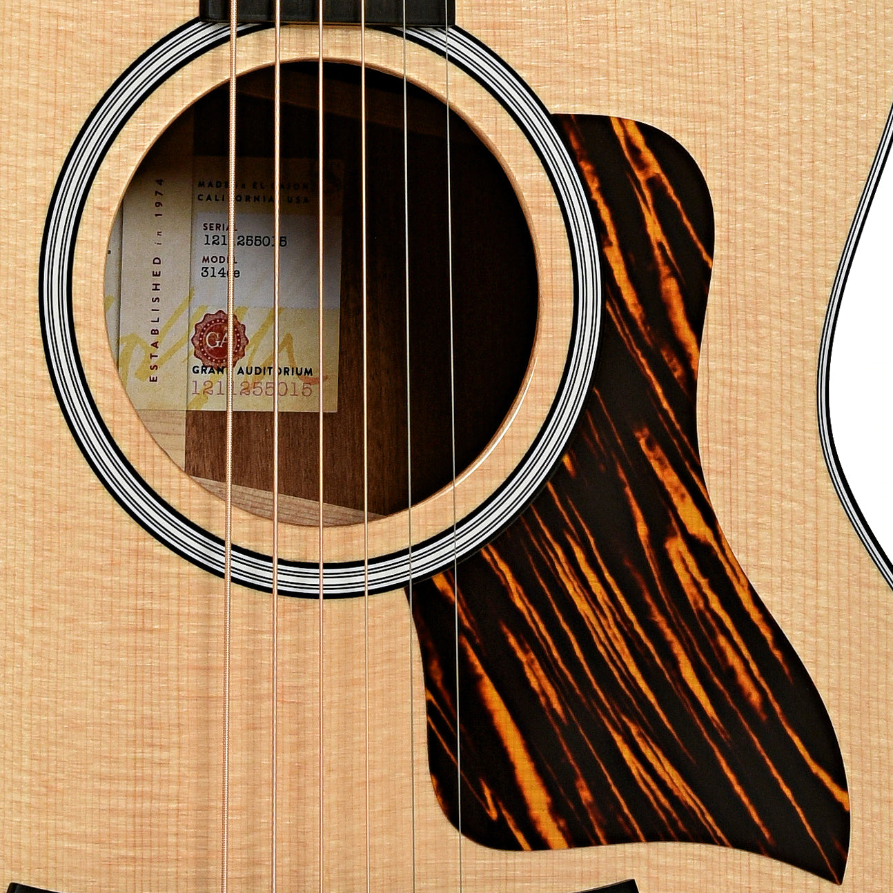 Soundhole of Taylor Next Generation 314ce Acoustic-Electric Guitar