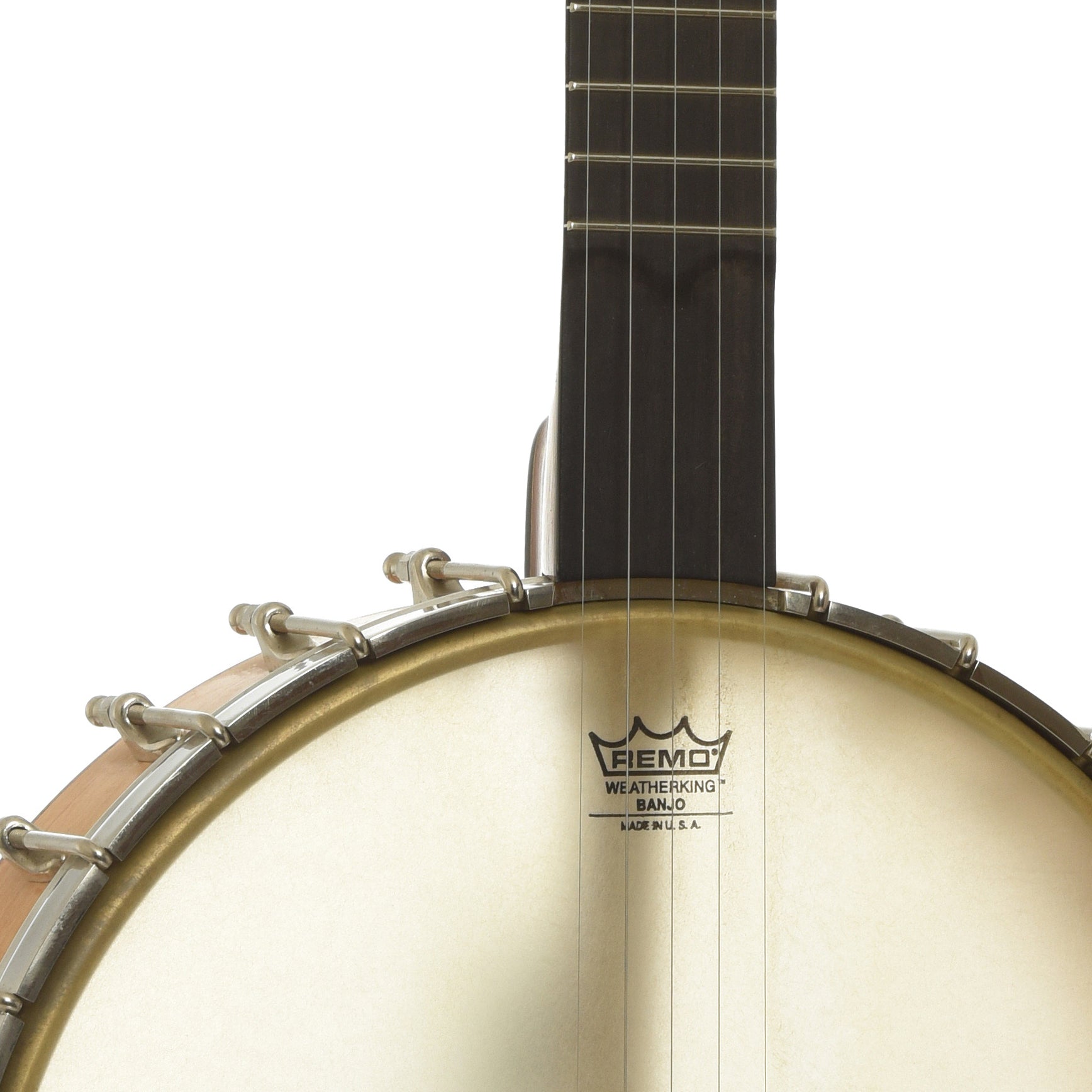 Front neck joint of Chuck Lee Prairieville 12" Open Back Banjo 