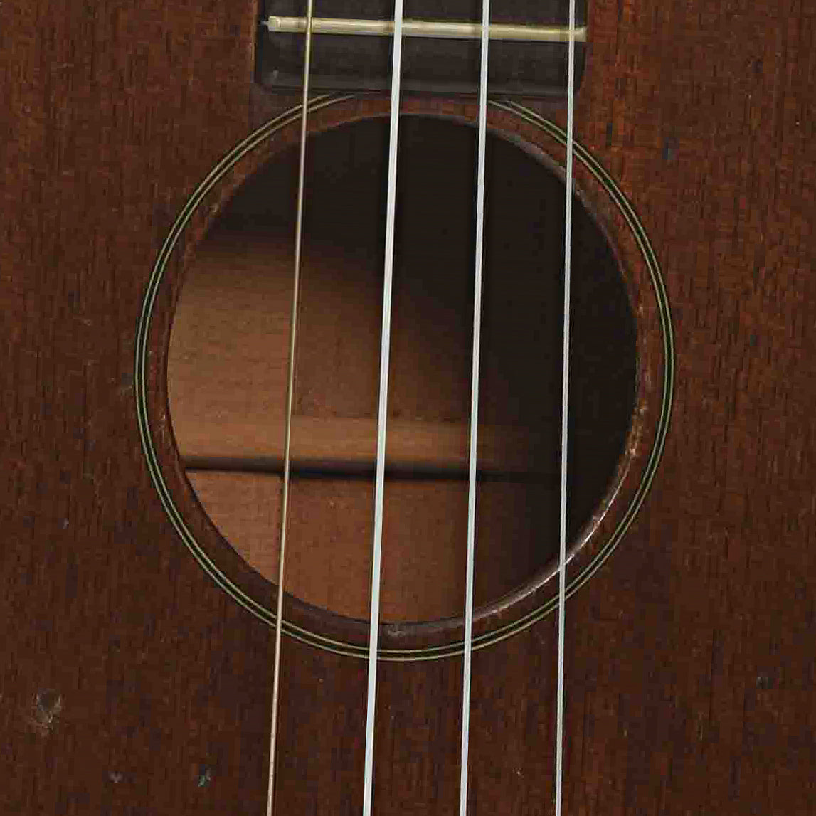 Soundhole of Martin 1-T Tenor
