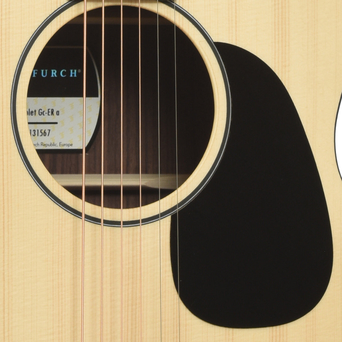 Soundhole of Furch Violet GC-ER a Grand Auditorium Acoustic Guitar