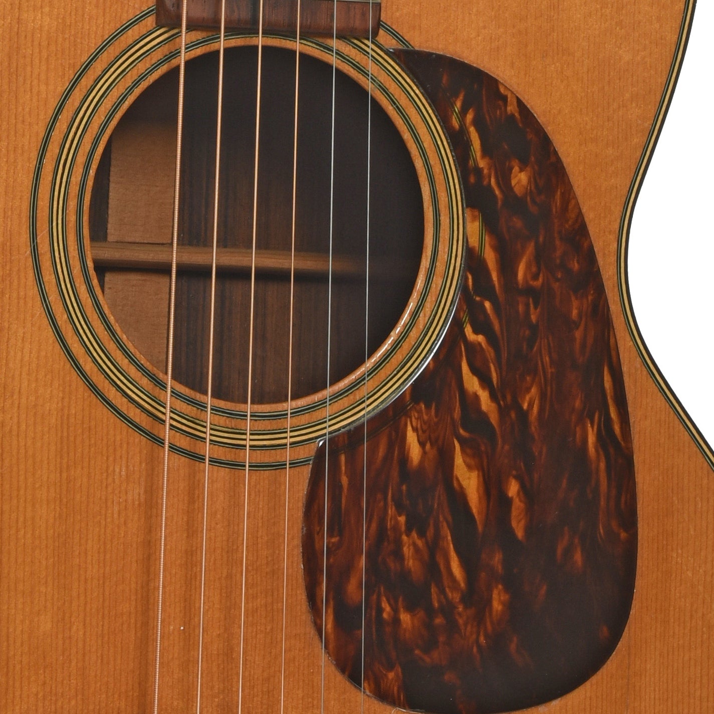 Soundhole of Martin 00-21 Acoustic Guitar 