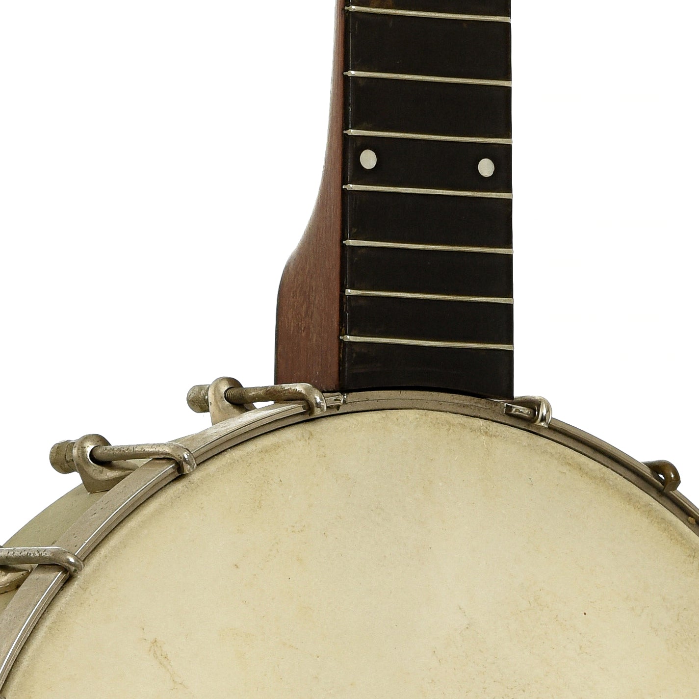 Front neck joint of S.S. Stewart American Princess  No. 1 Openback Banjo