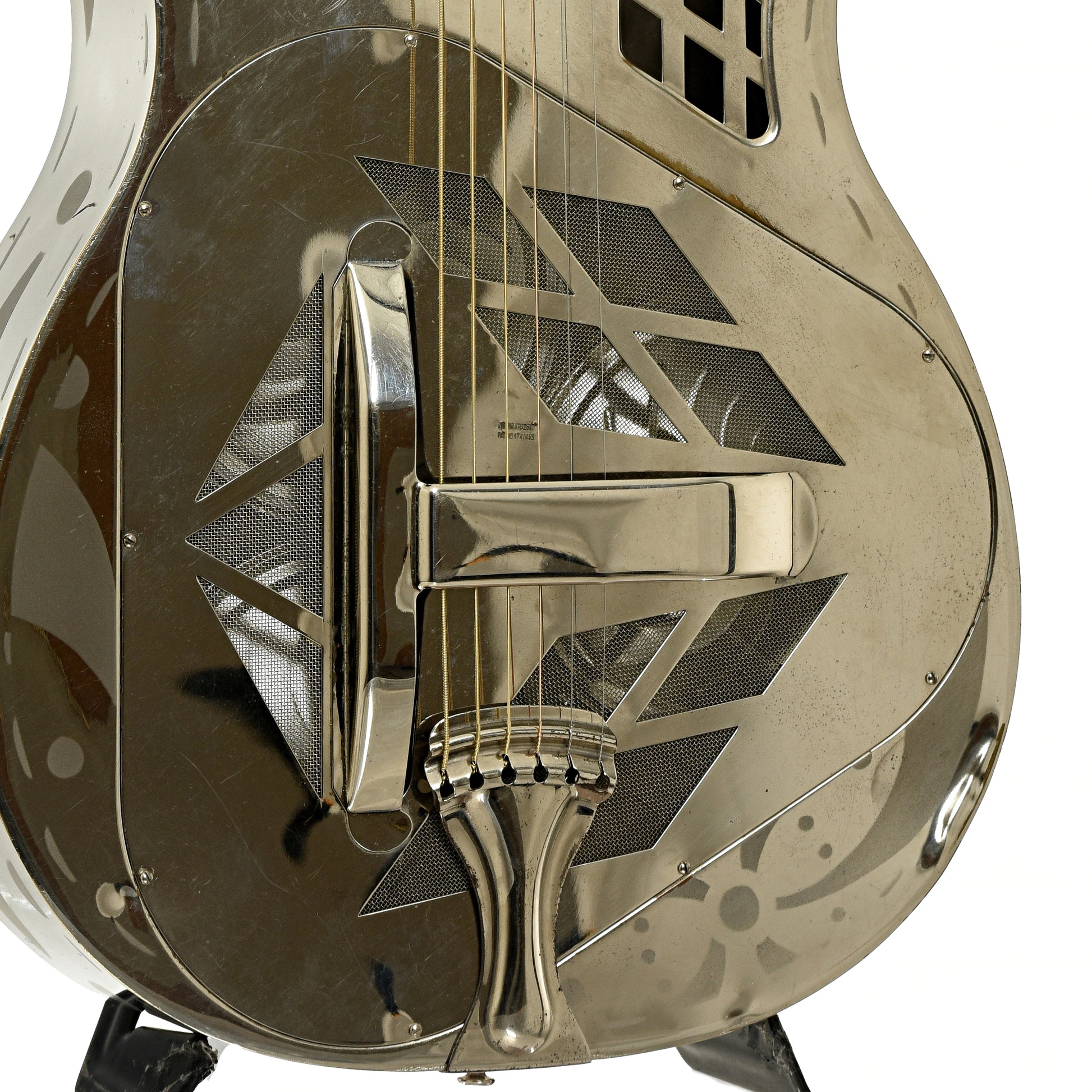 Coverplate of National Tricone Exploding Palm Tree Resonator Guitar