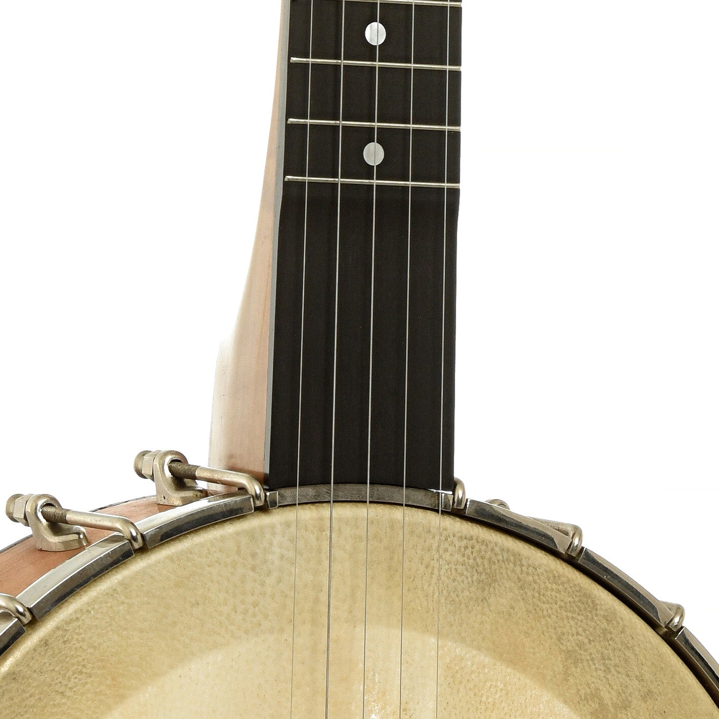 Front neck joint of Chanterelle Mike Ramsey Bacon Model Open Back 