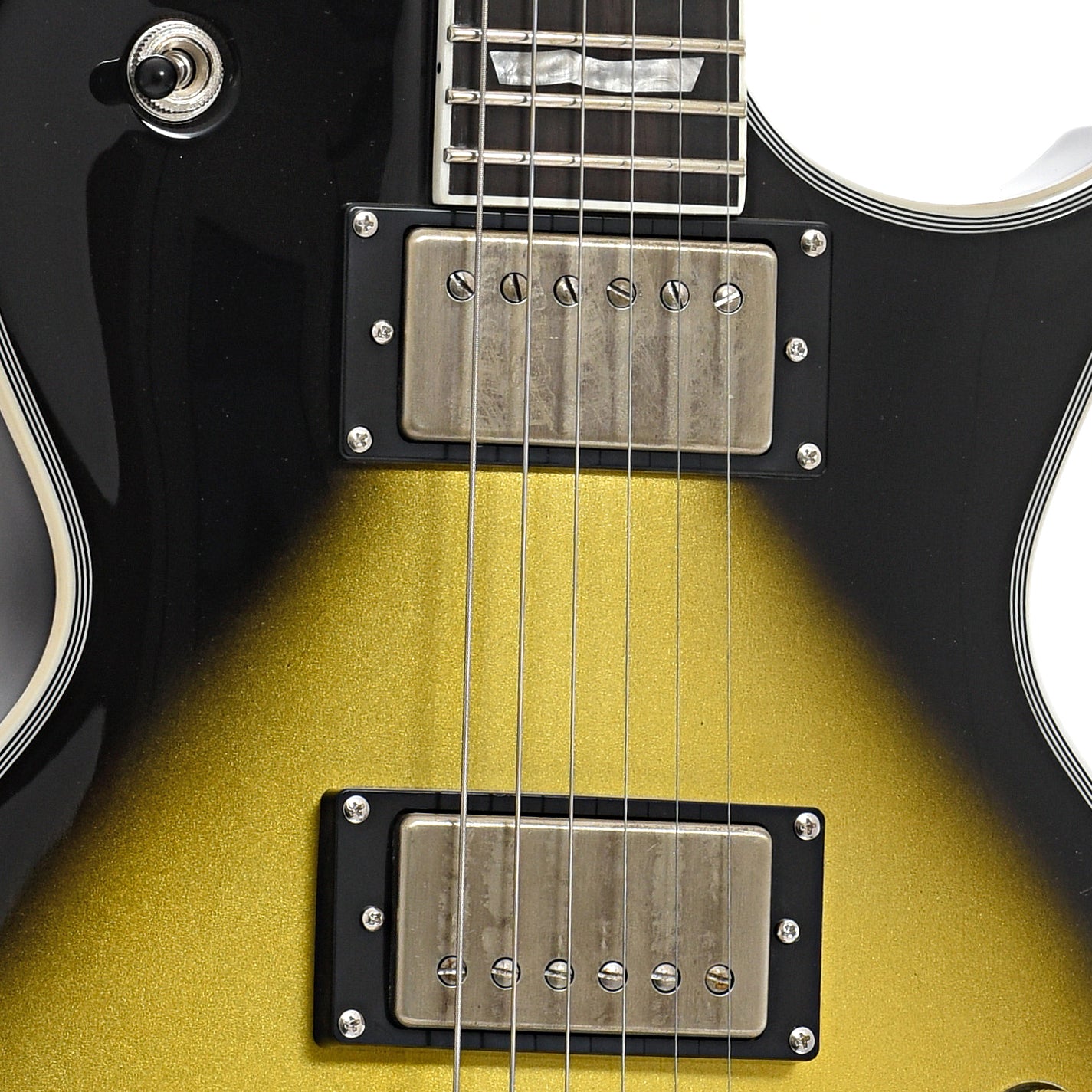 Pickups of ESP LTD BK-600 Electric Guitar, Vintage Silver Sunburst