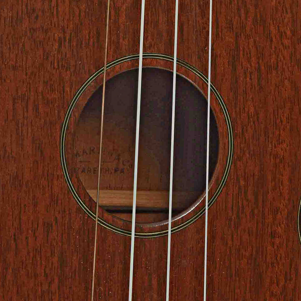 Soundhole of Martin Style 1-C Concert Ukulele