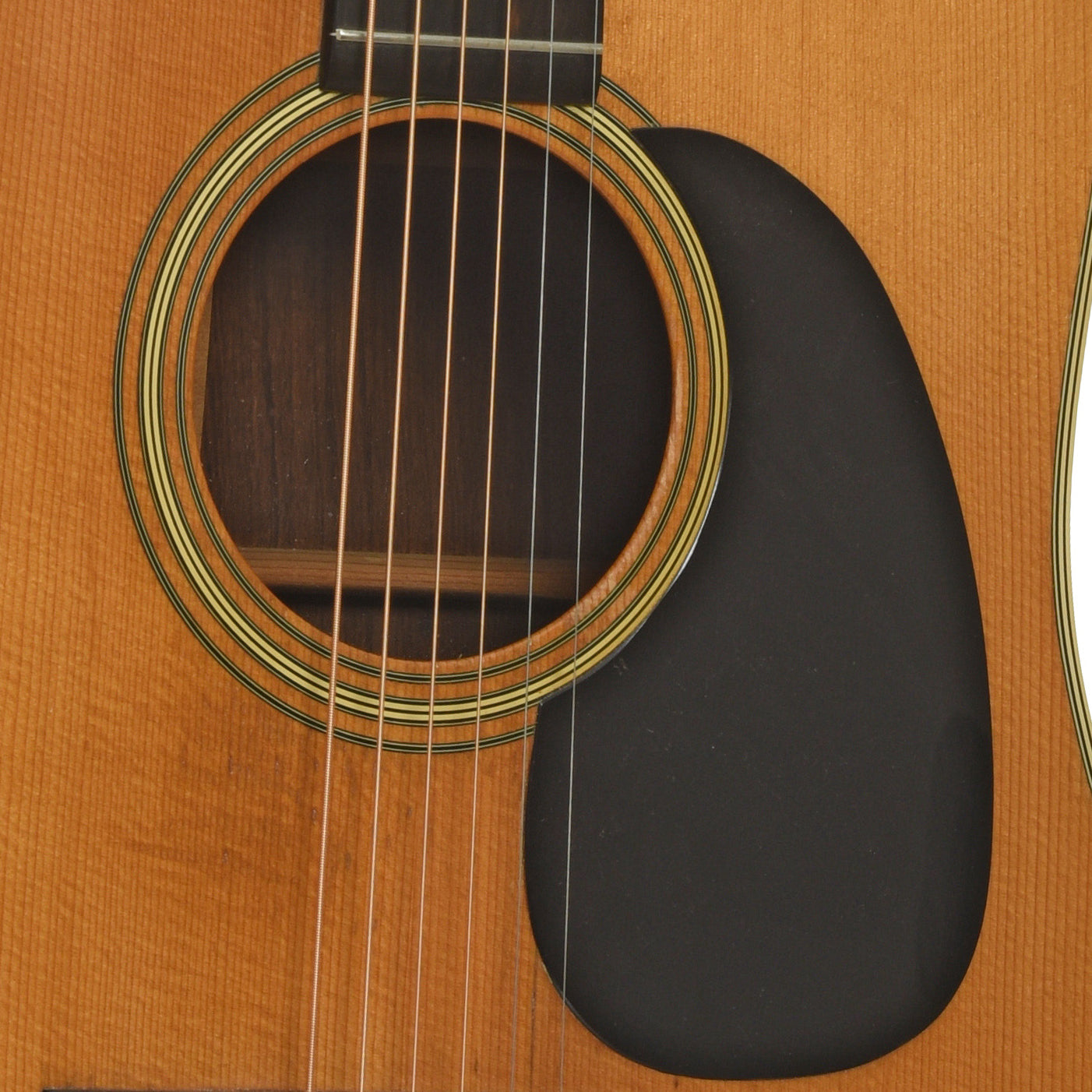 Soundhole of Martin D-28 Acoustic Guitar 