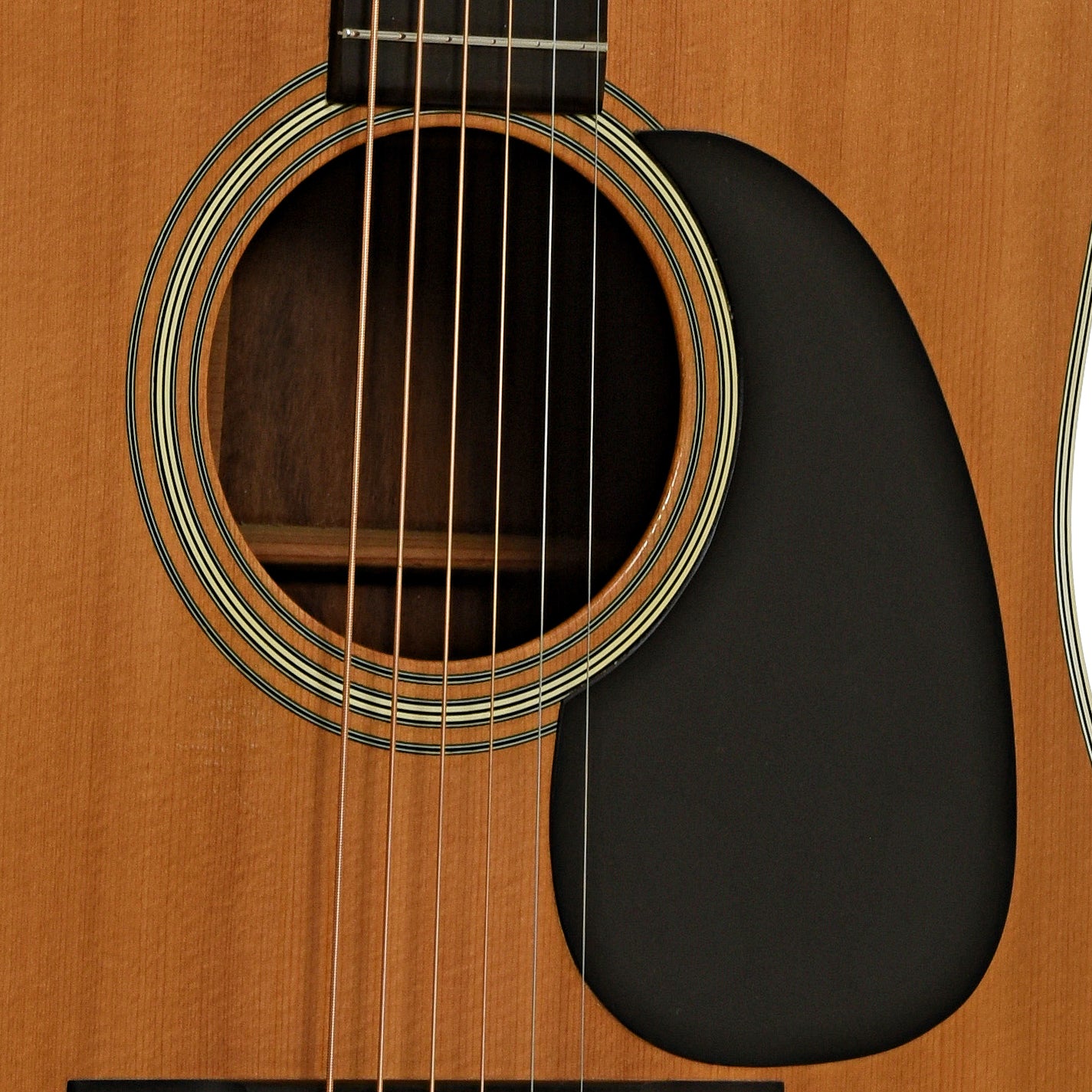 Soundhole of Martin D-28 Acoustic Guitar