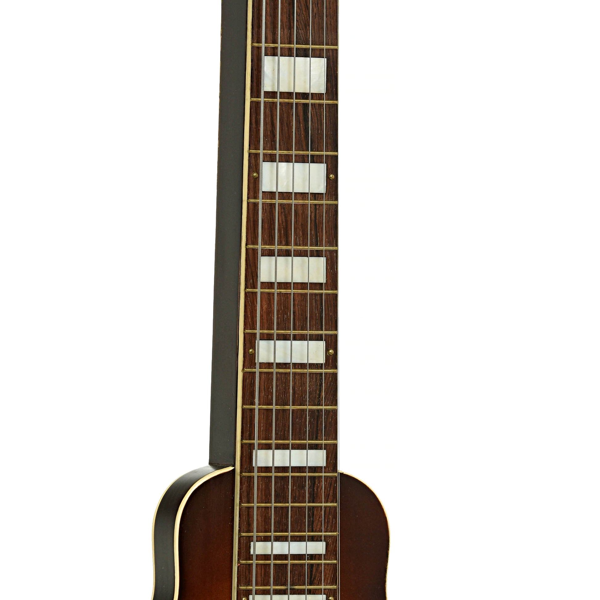 Front neck joint of Sherwood Deluxe Lap Steel Guitar 