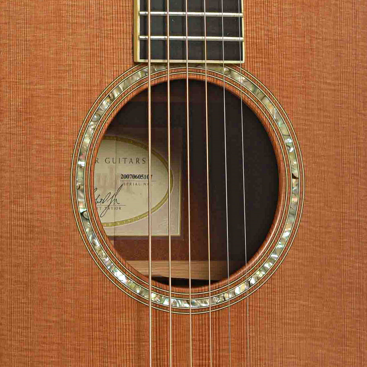 Soundhole of Taylor GC5
