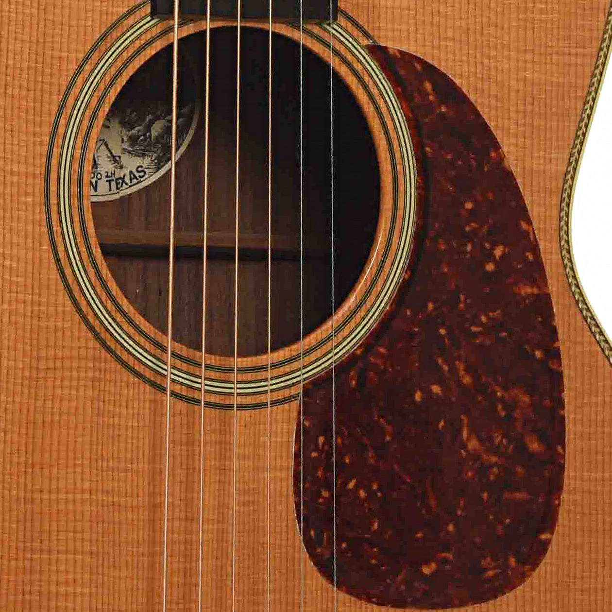 Soundhole of Collings 000-2H Acoustic Guitar