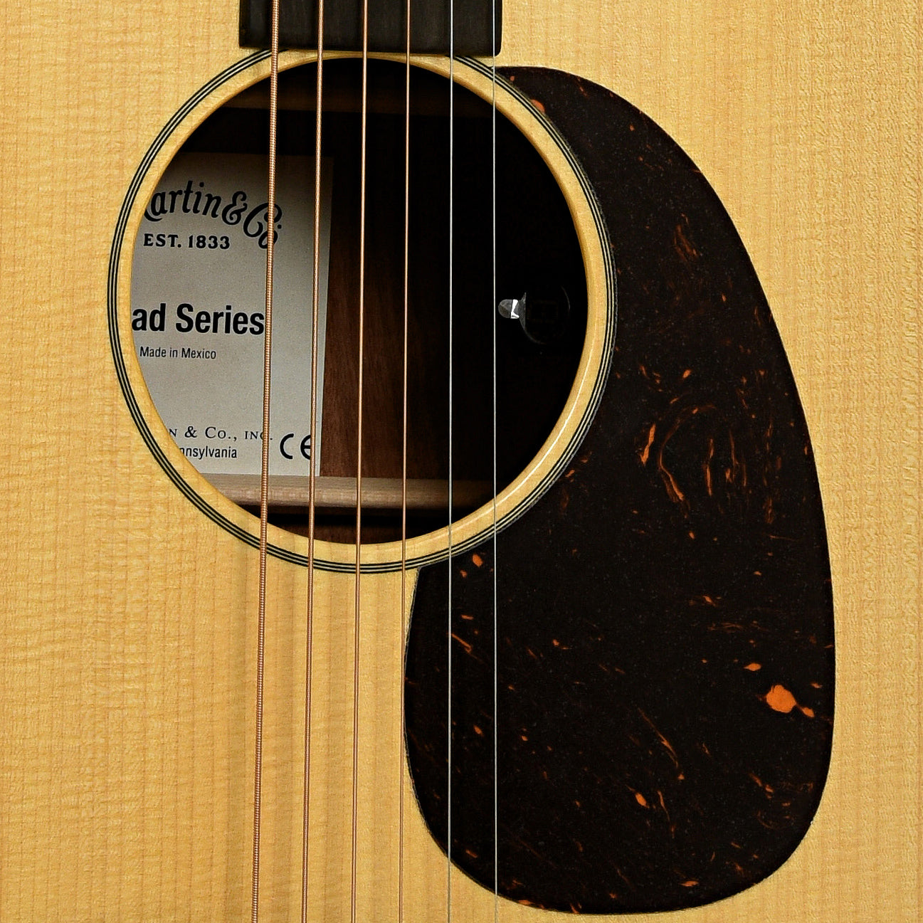 Soundhole of Martin D-10E Retro Guitar 