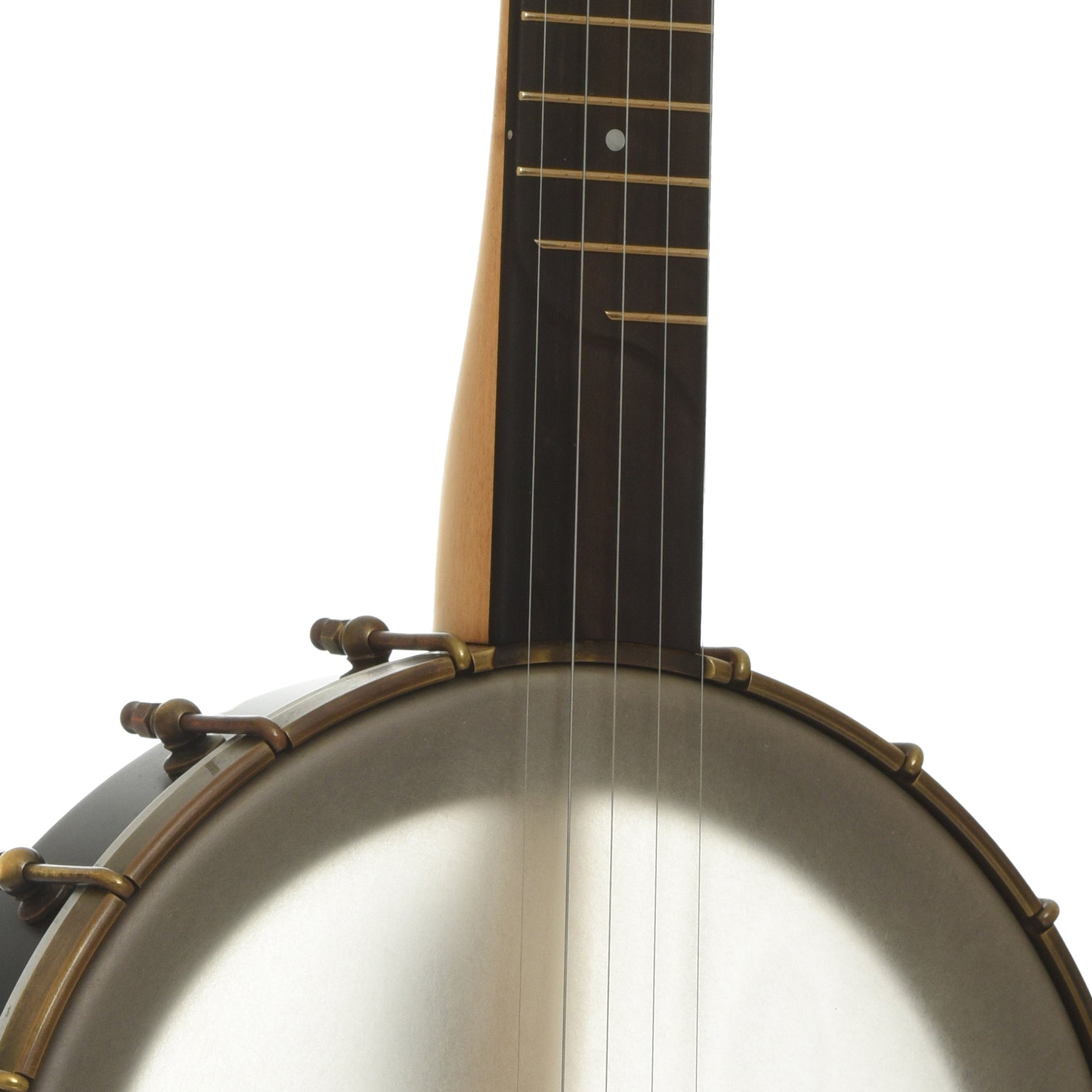 Neck joint of Rickard Maple Ridge 11 in. Openback Banjo