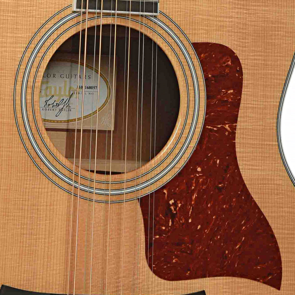 Soundhole of Taylor 456CE