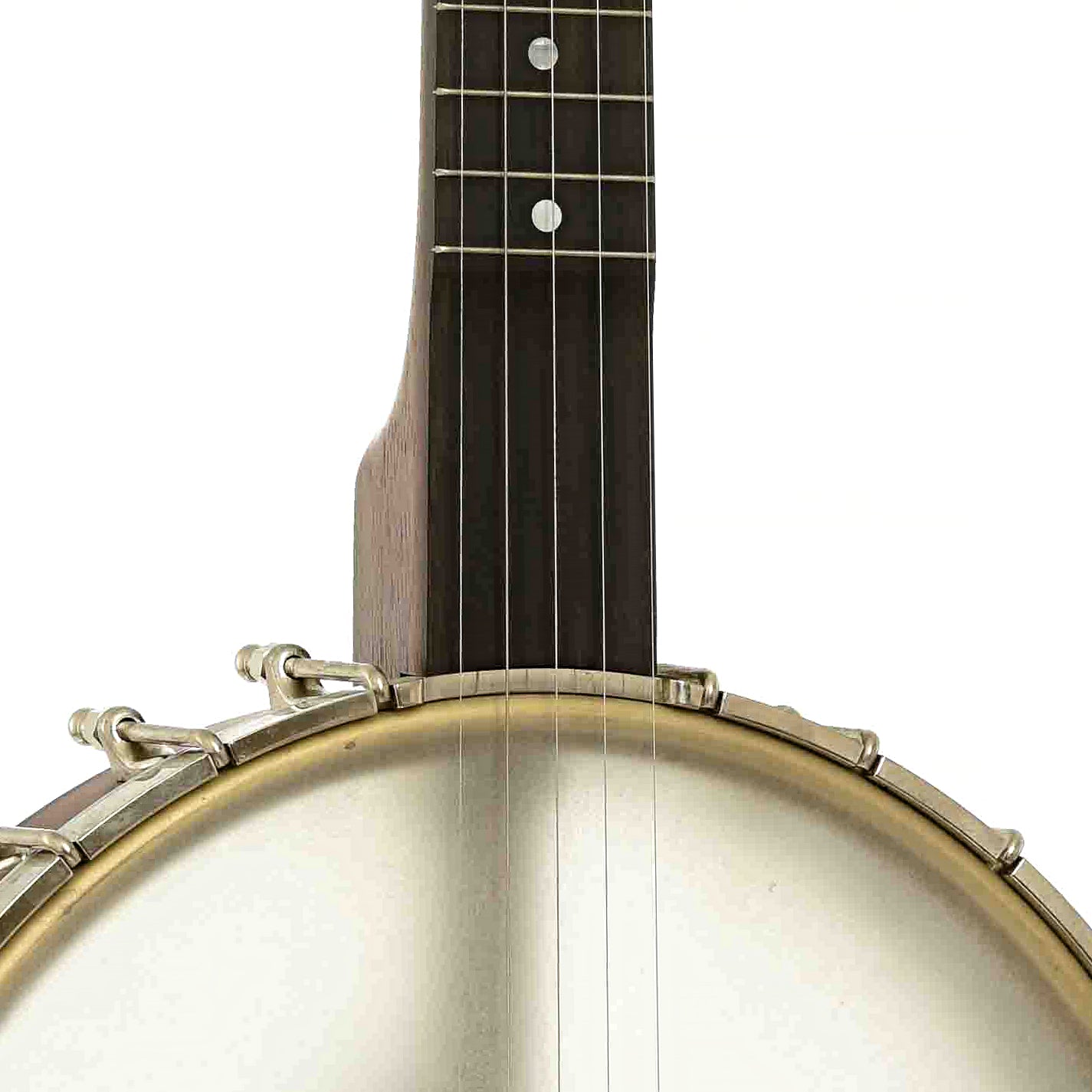Front necl joint of Bart Reiter Round Peak Open Back Banjo