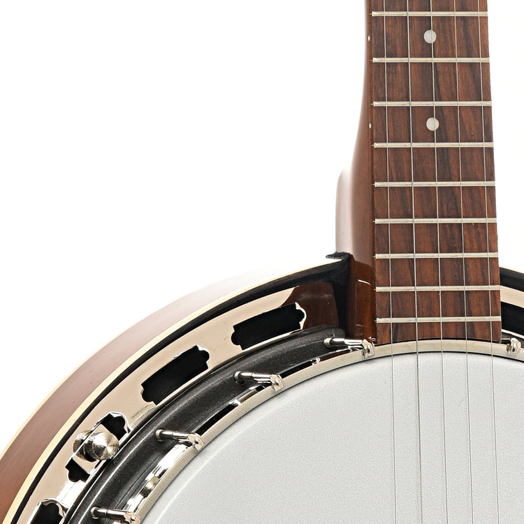 Front body and neck join of Rover RB-25 Resonator Banjo