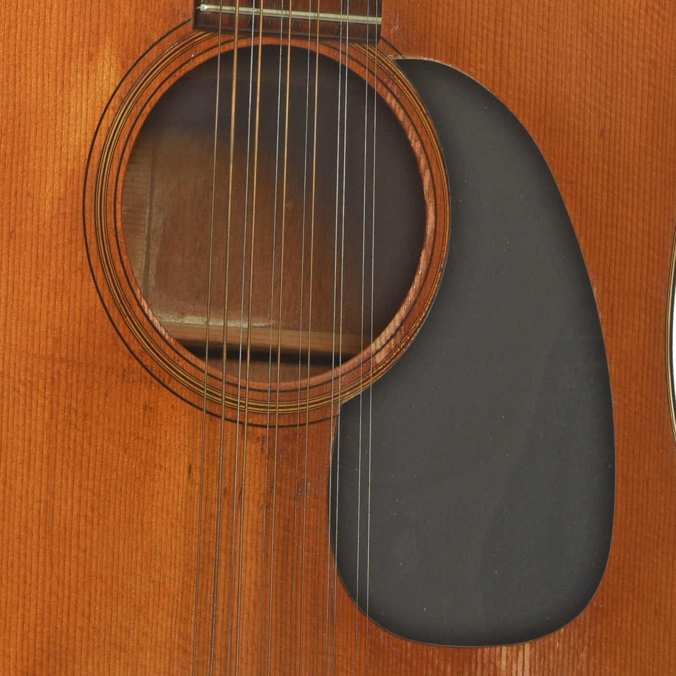 Soundhole of Martin D12-20 12-String Acoustic Guitar