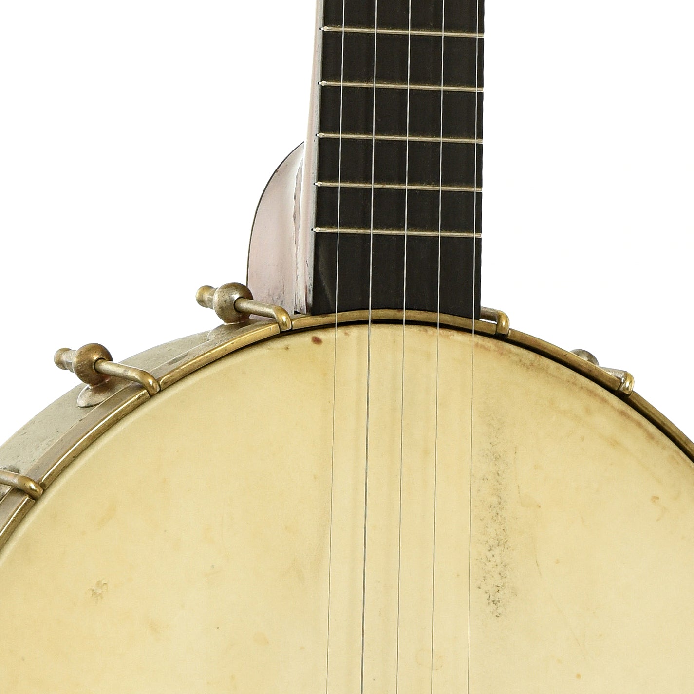 Front neck joint of J.B. Schall Imperial Open Back Banjo 
