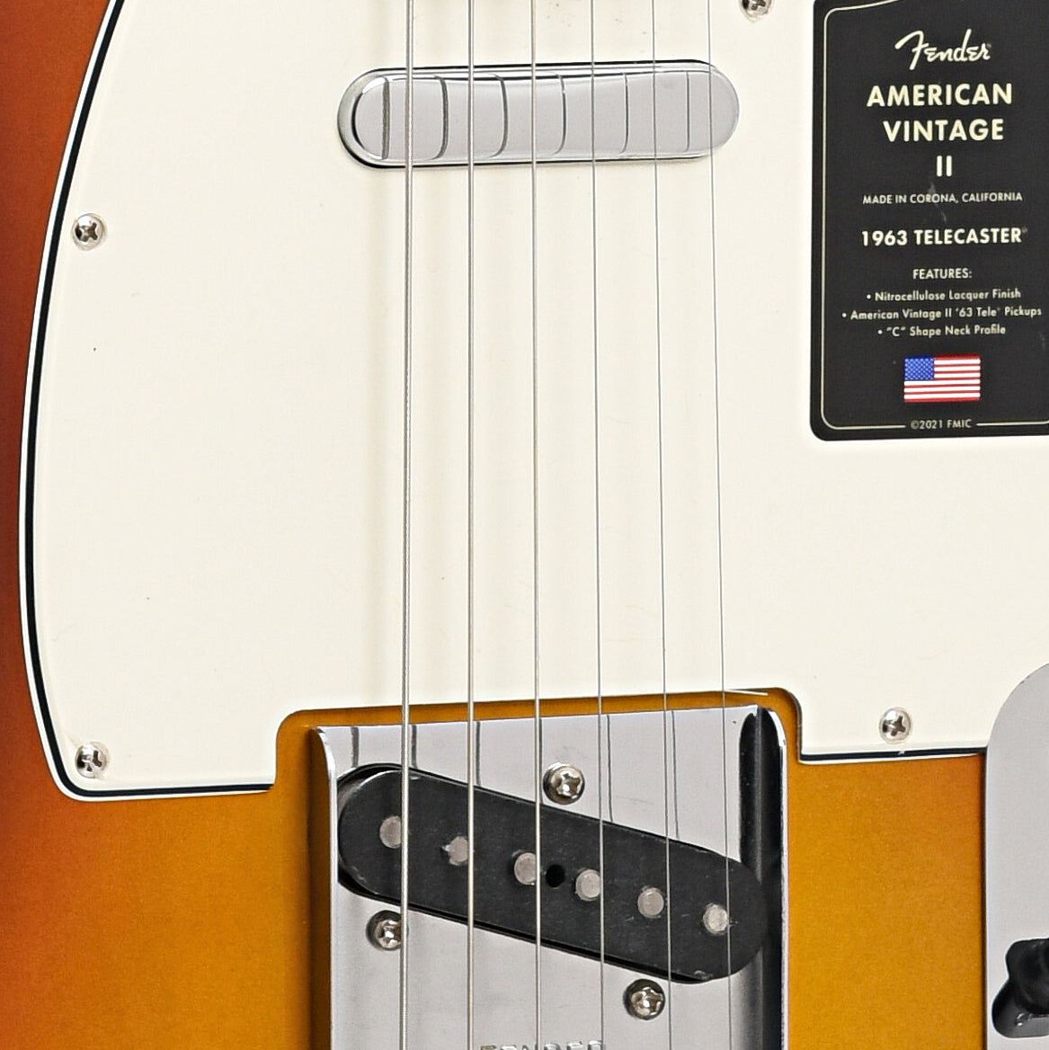 Pickups of Fender American Vintage II 1963 Telecaster, 3-Color Sunburst